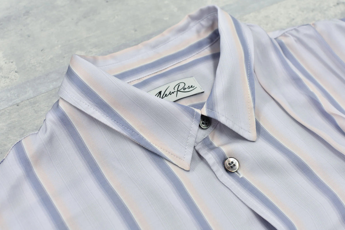 【New Rose】 Embroidery Wrinklework Long-sleeve Shirt