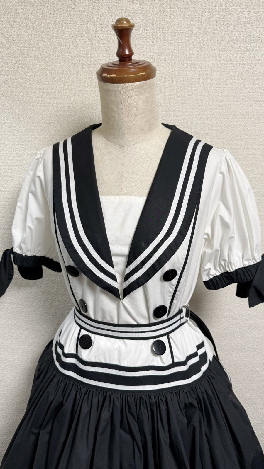 【Physical Drop】フィジカルドロップ ノスタルジックセーラーワンピース【レギュラーサイズ・コンビ色・ノーマル丈】