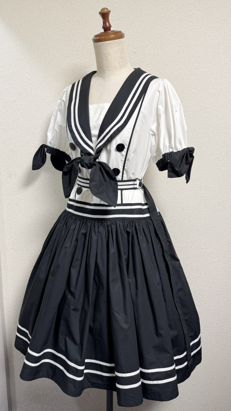 【Physical Drop】フィジカルドロップ ノスタルジックセーラーワンピース【レギュラーサイズ・コンビ色・ノーマル丈】