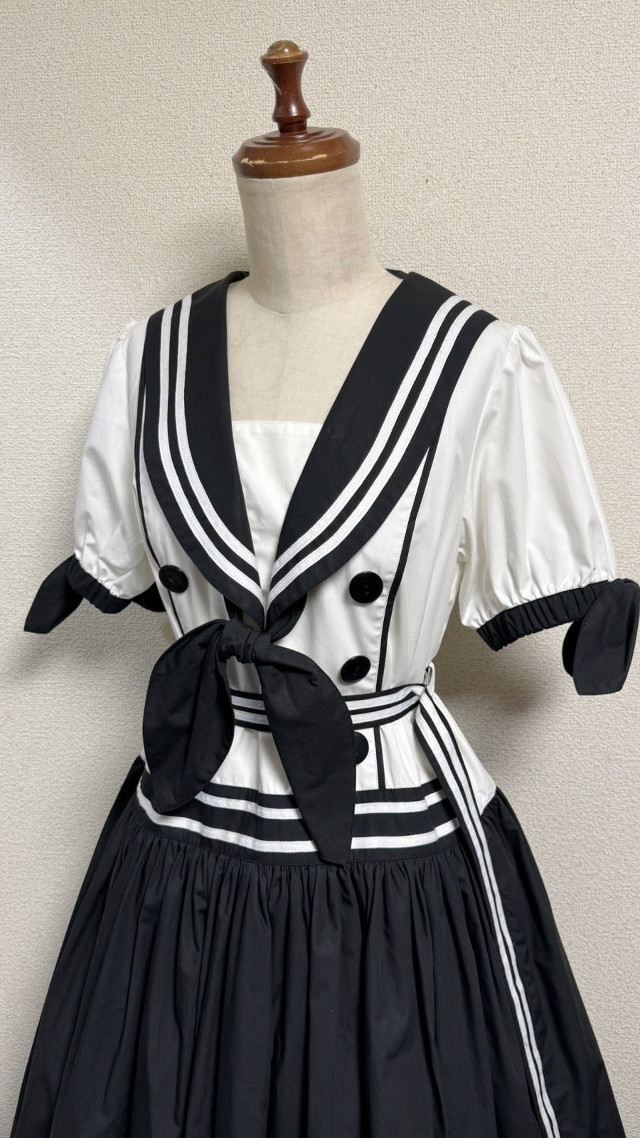 【Physical Drop】フィジカルドロップ ノスタルジックセーラーワンピース【レギュラーサイズ・コンビ色・ノーマル丈】