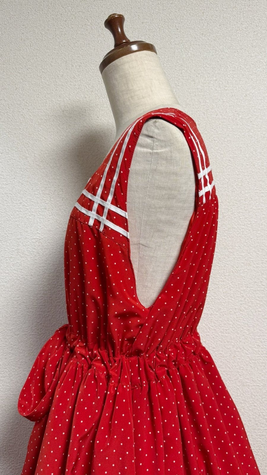 【Physical Drop】フィジカルドロップ セーラーJSK 【赤水玉×白ライン】