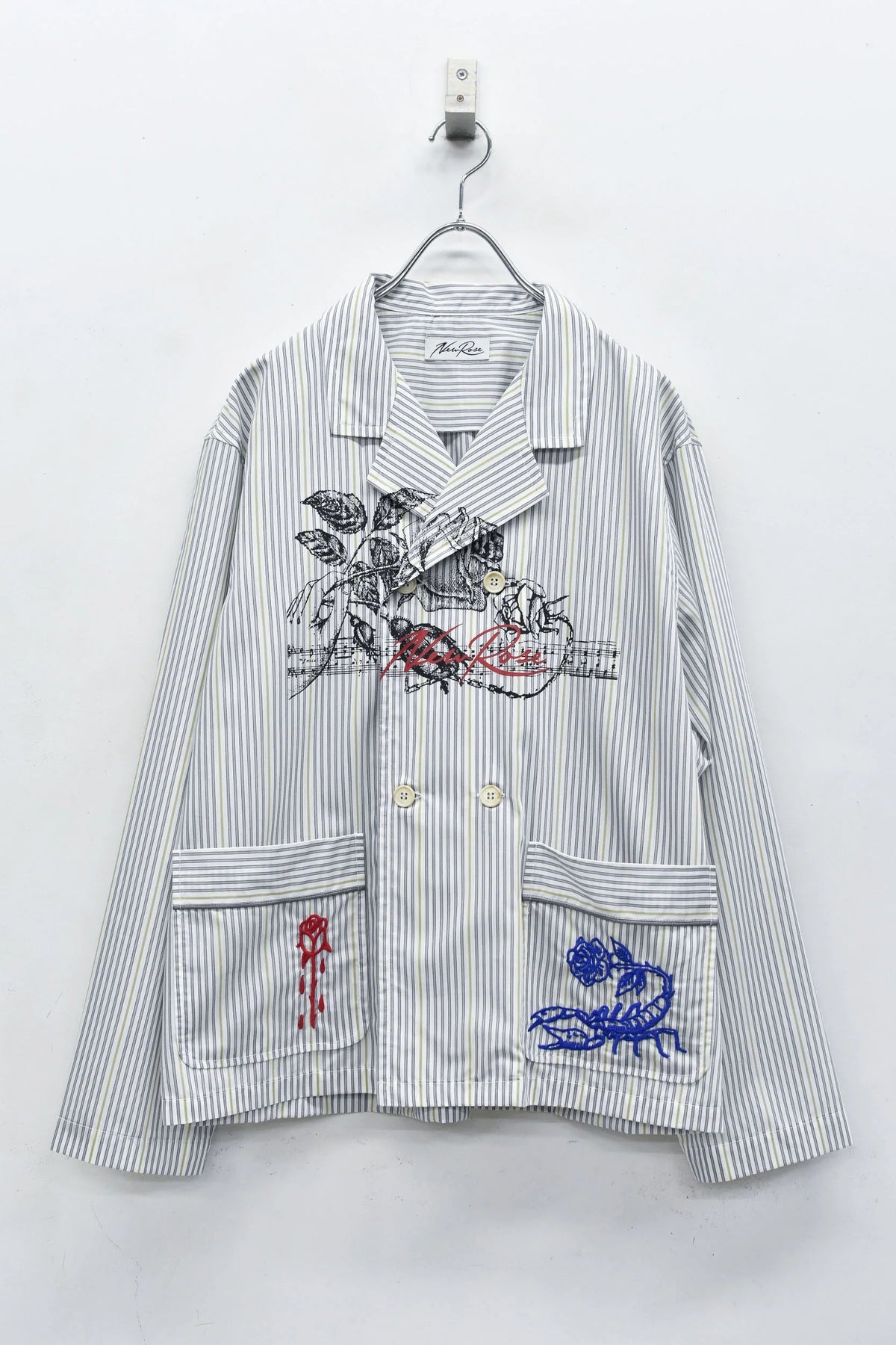 【New Rose】 Pajama Jacket / Embroidery,Print