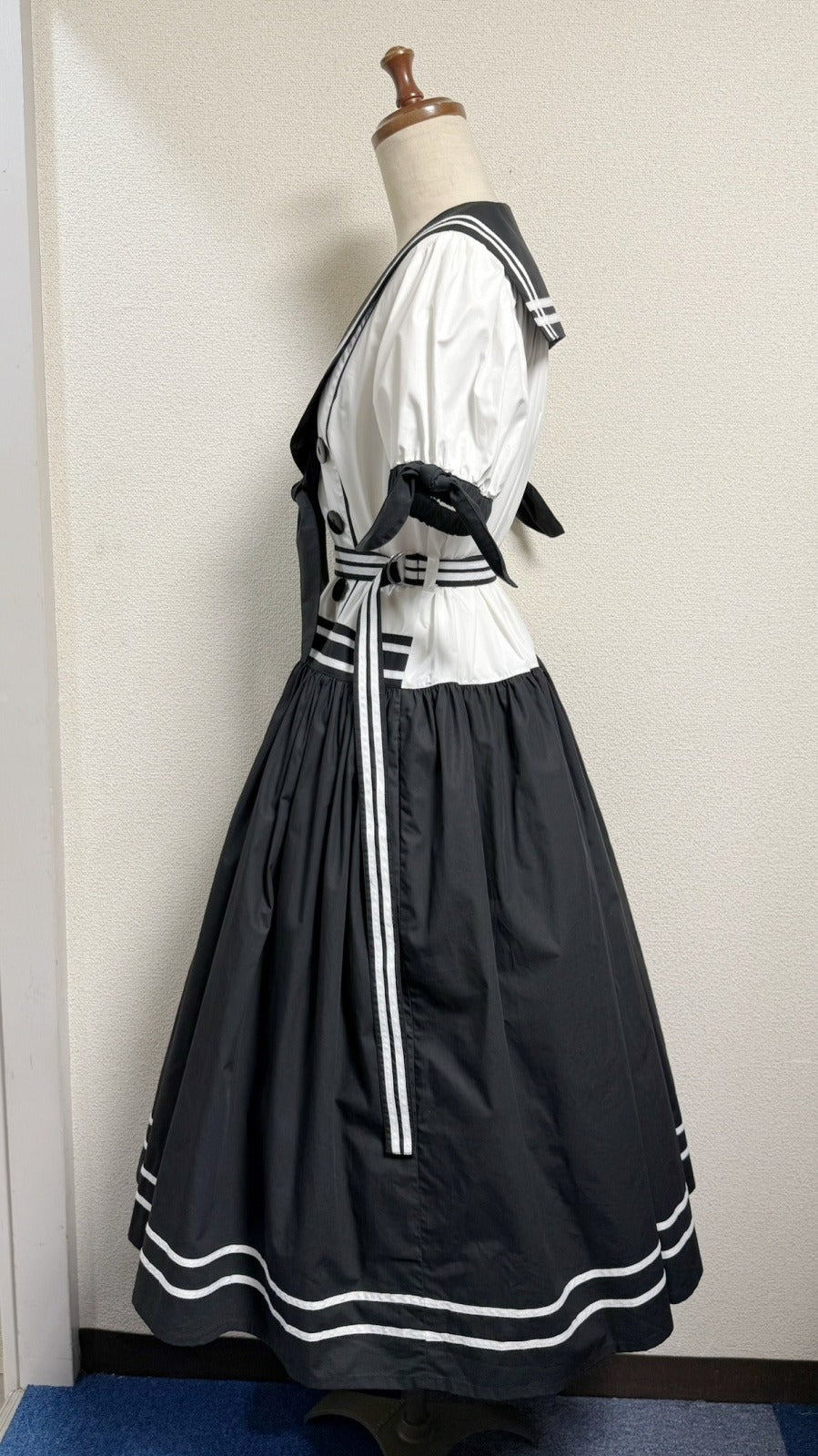 【Physical Drop】フィジカルドロップ ノスタルジックセーラーワンピース【レギュラーサイズ・コンビ色・ノーマル丈】