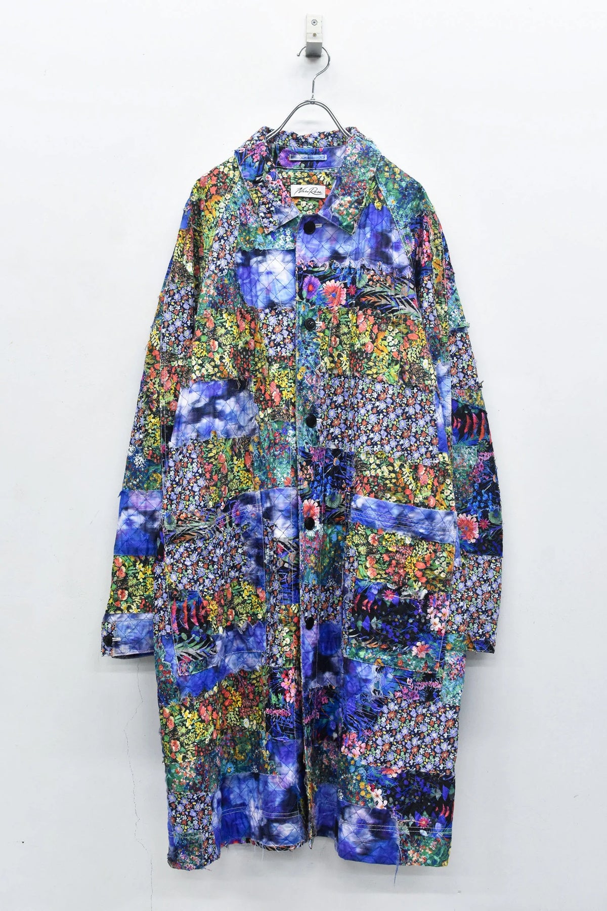 【New Rose】 Patchwork Quilt Raglan Sleeve Coat