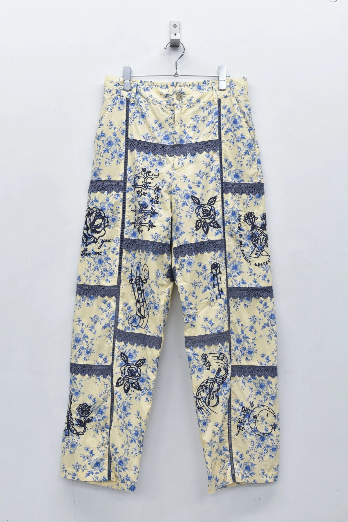 【New Rose】 Ladder Race×Embroidery Pants