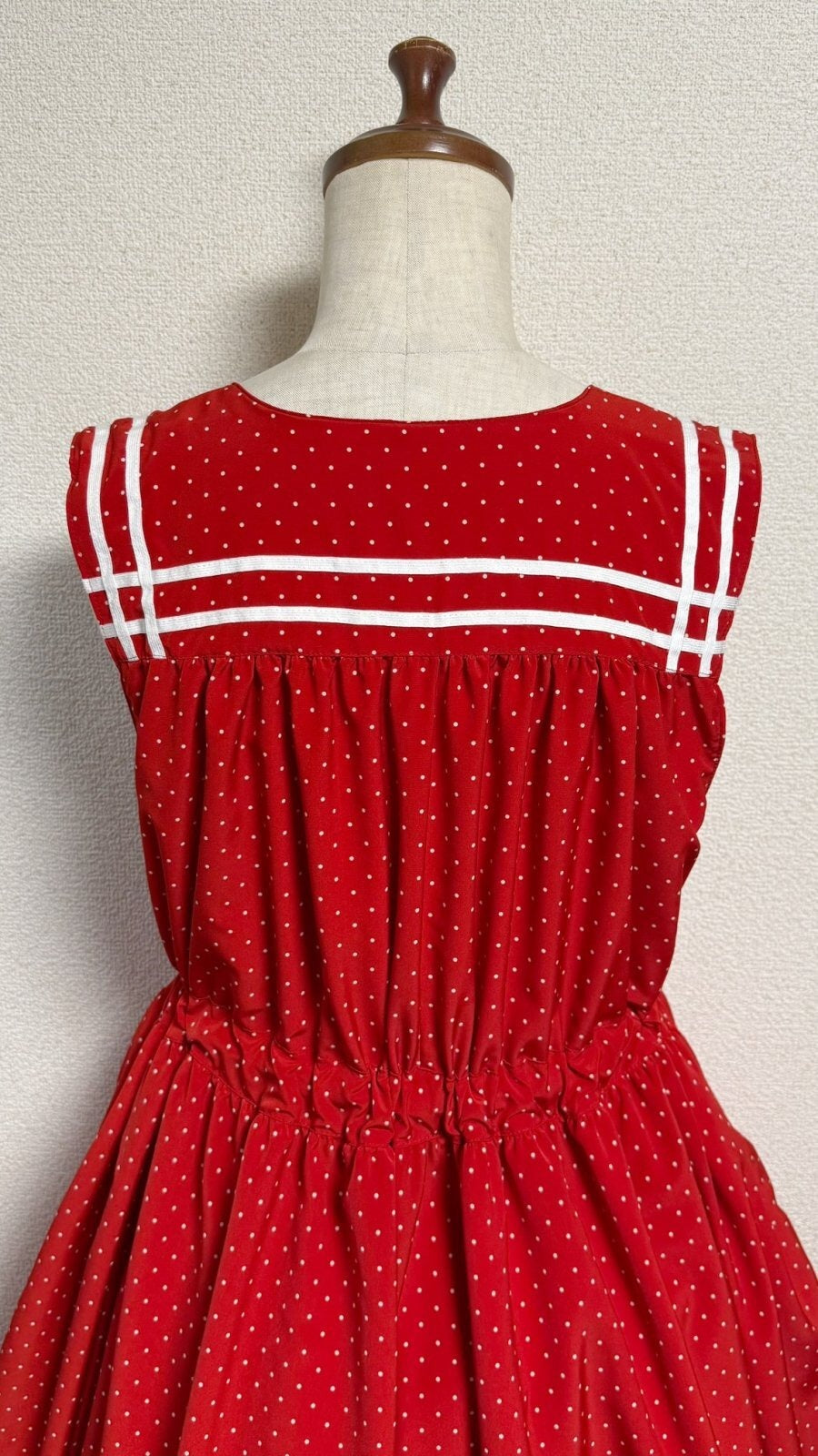 【Physical Drop】フィジカルドロップ セーラーJSK 【赤水玉×白ライン】