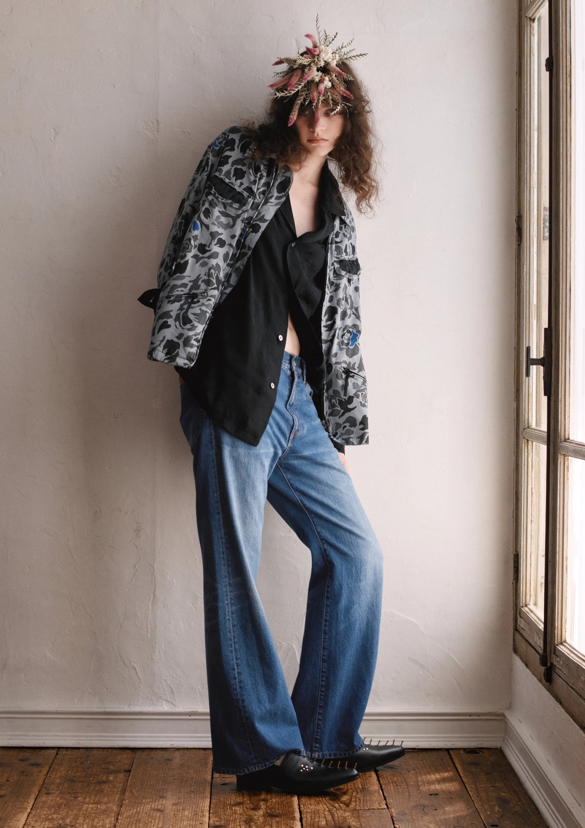 【New Rose】 CHECK JACQUARD × MOHAIR