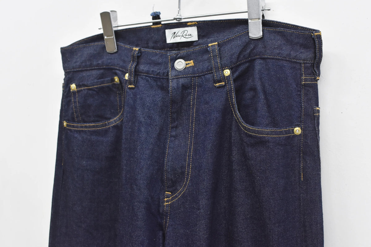 【New Rose】 ★ご予約受付中★ MIDDLE FIT FLARE PANTS (wash finish) NAVY