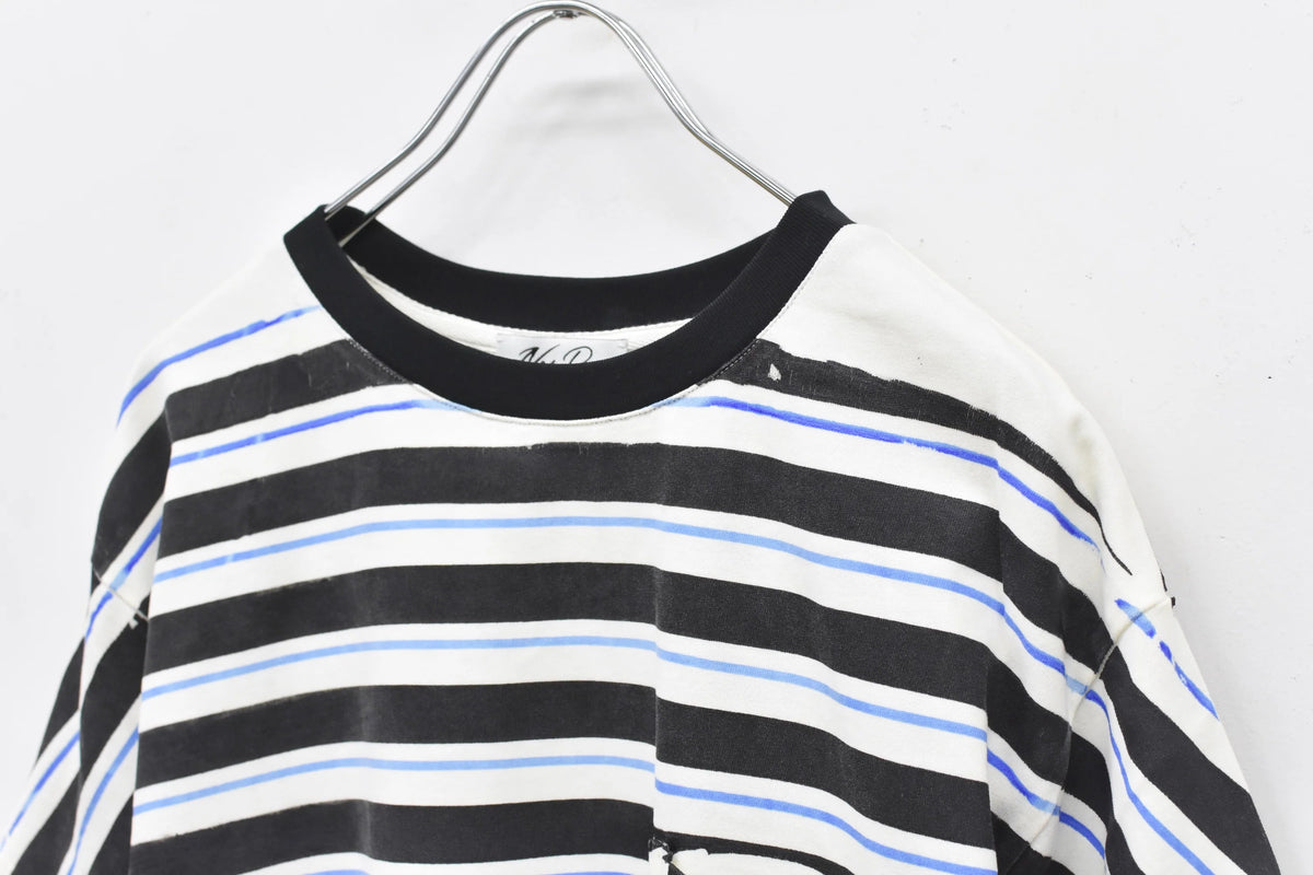 【New Rose】 ★ご予約受付中★ DIAGONAL STRIPE PRINT Tee