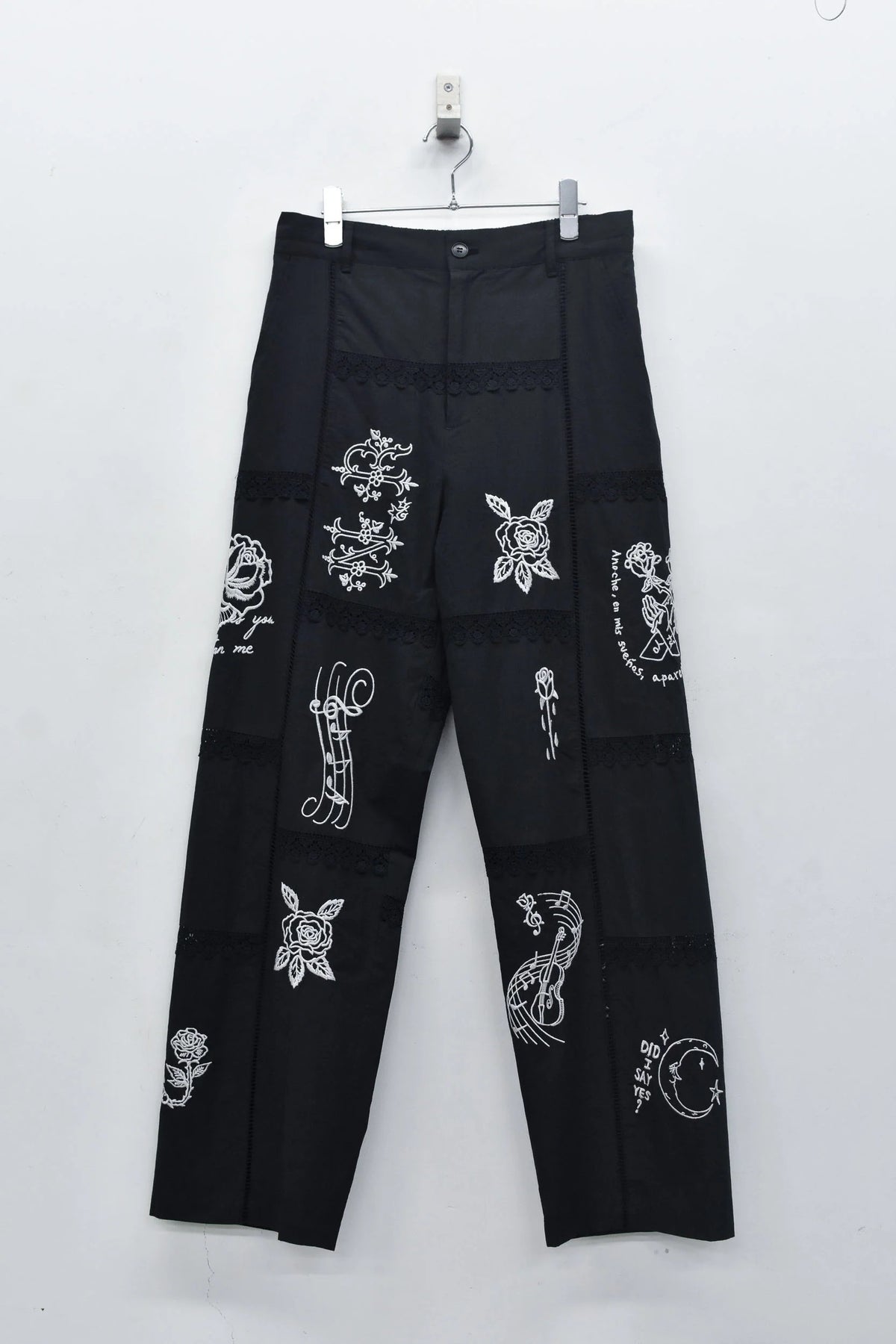 【New Rose】 Ladder Race×Embroidery Pants