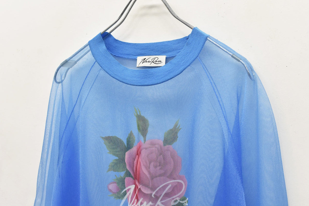 【New Rose】 Sheer Knit Pullover / Airbrush