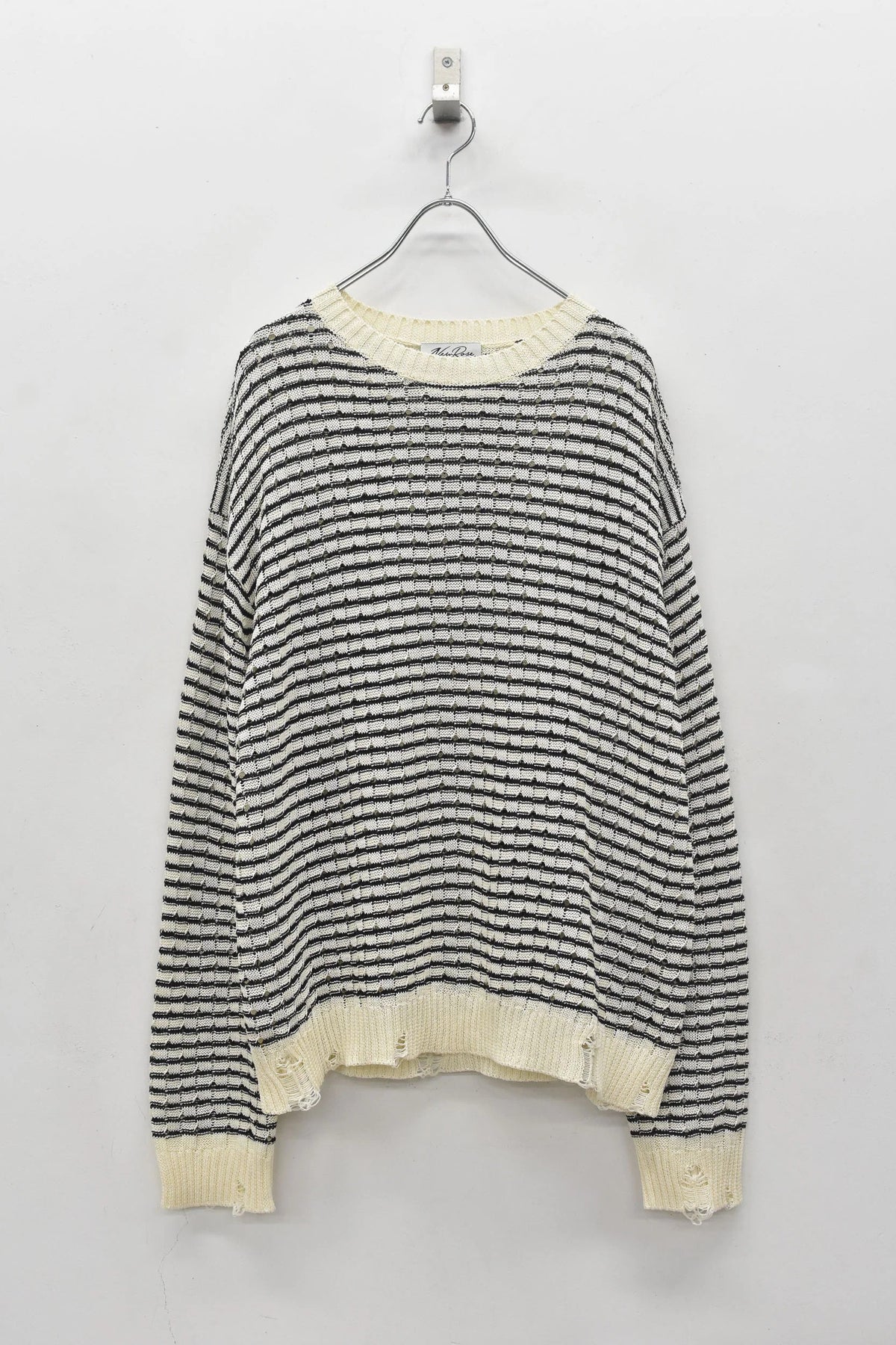 【New Rose】 Links Knitting Destroy Pullover