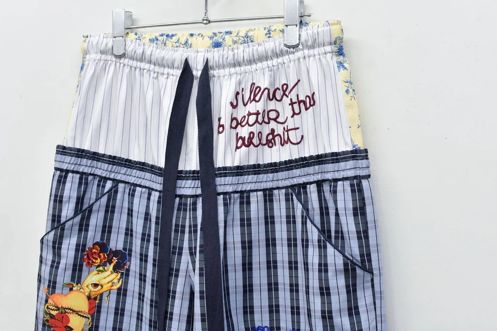 【New Rose】 Pajama Pants / Embroidery,Print