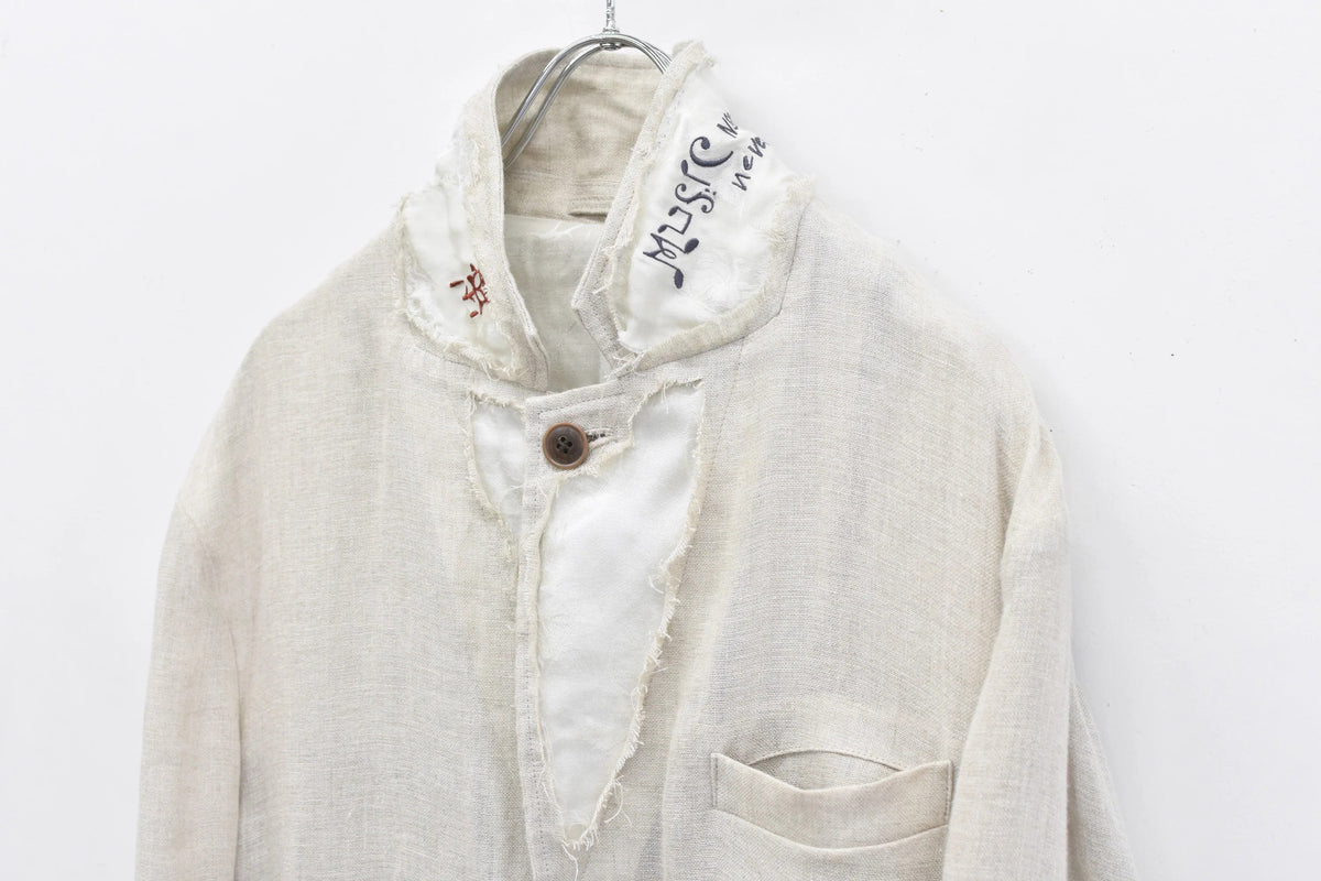 【New Rose】 ★ご予約受付中★ 40/- LINEN VOILE JACKET