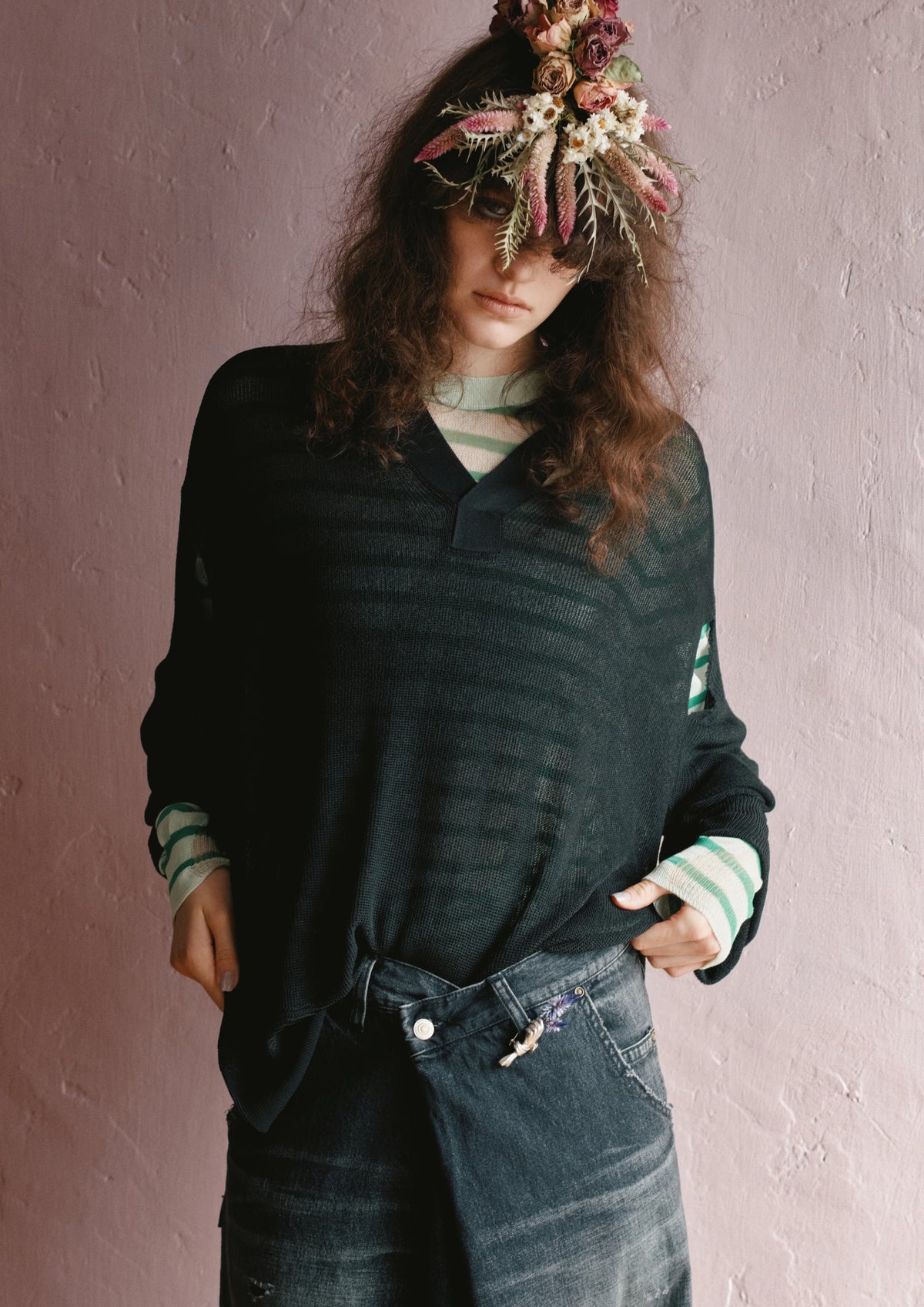 【New Rose】★예약 접수 중★COMMANDO V NECK PULLOVER