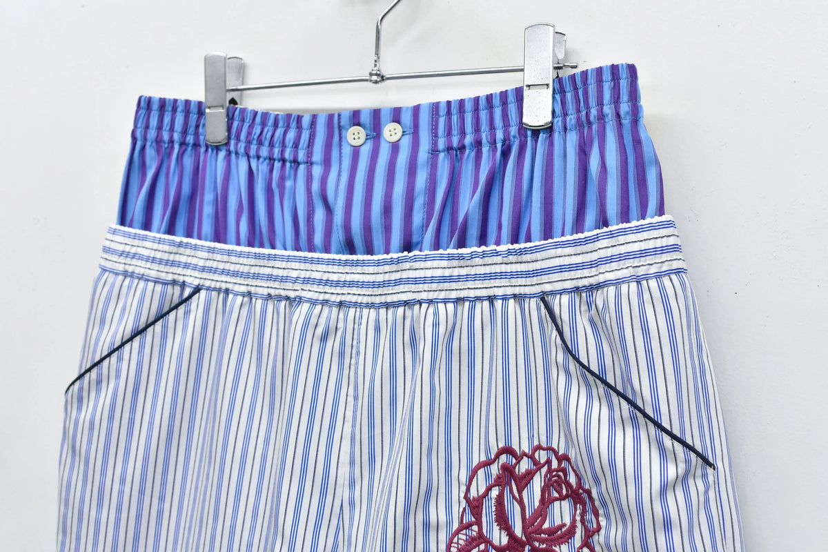 【New Rose】 Pajama Shorts / Embroidery