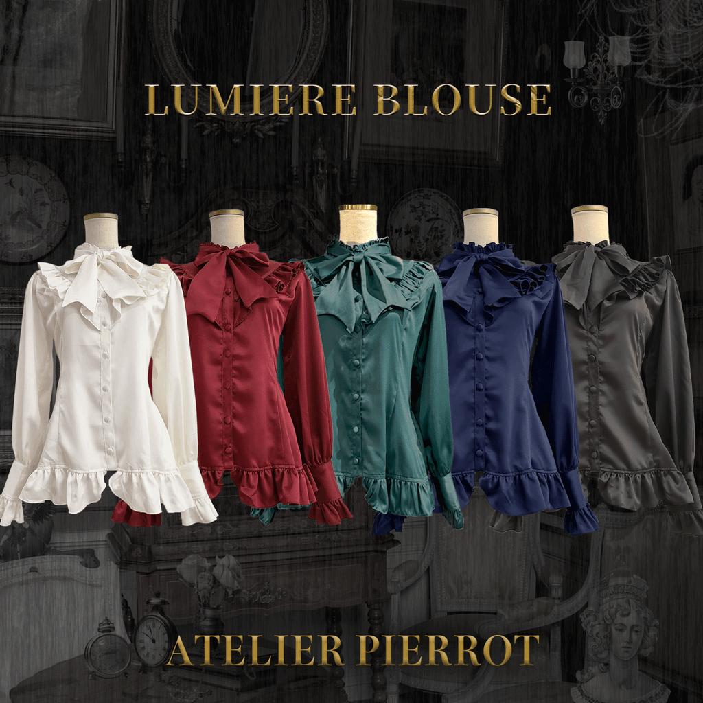 ATELIER PIERROT】 Lumiere Blouse オフホワイト/ボルドー