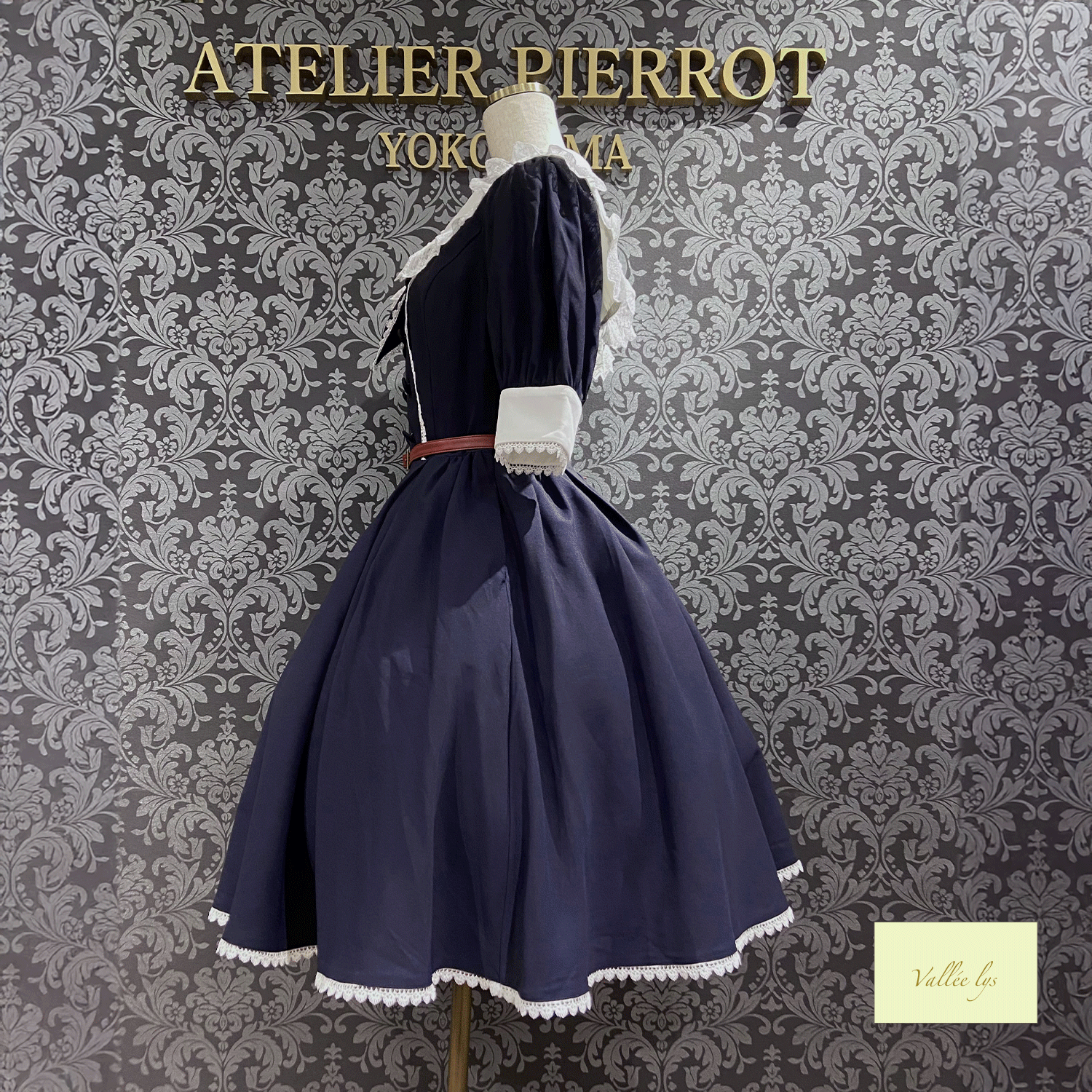 【Vallée lys】ヴァレリス Sailor Waltz Dress ボルドー/ネイビー/ブラック