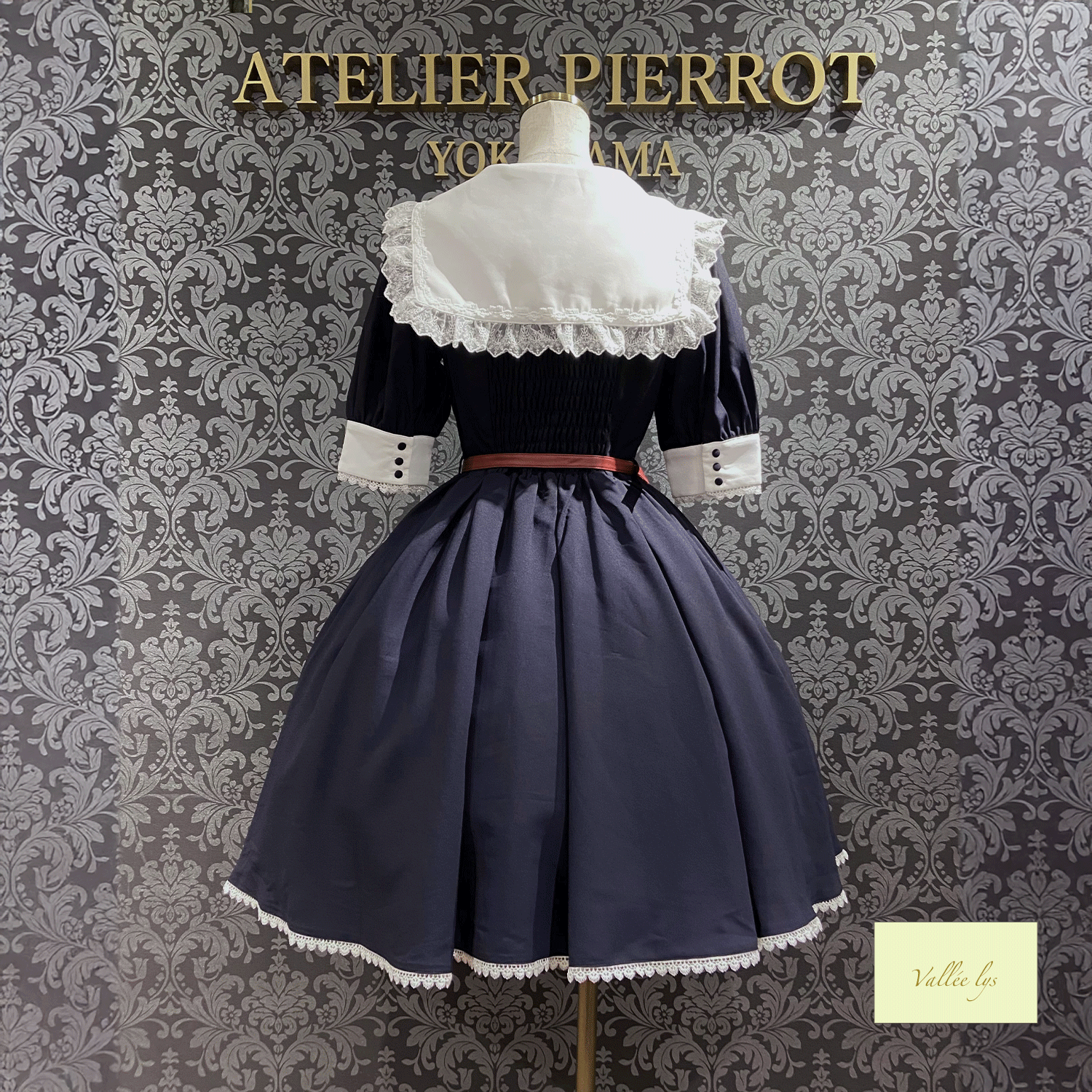 【Vallée lys】ヴァレリス Sailor Waltz Dress ボルドー/ネイビー/ブラック