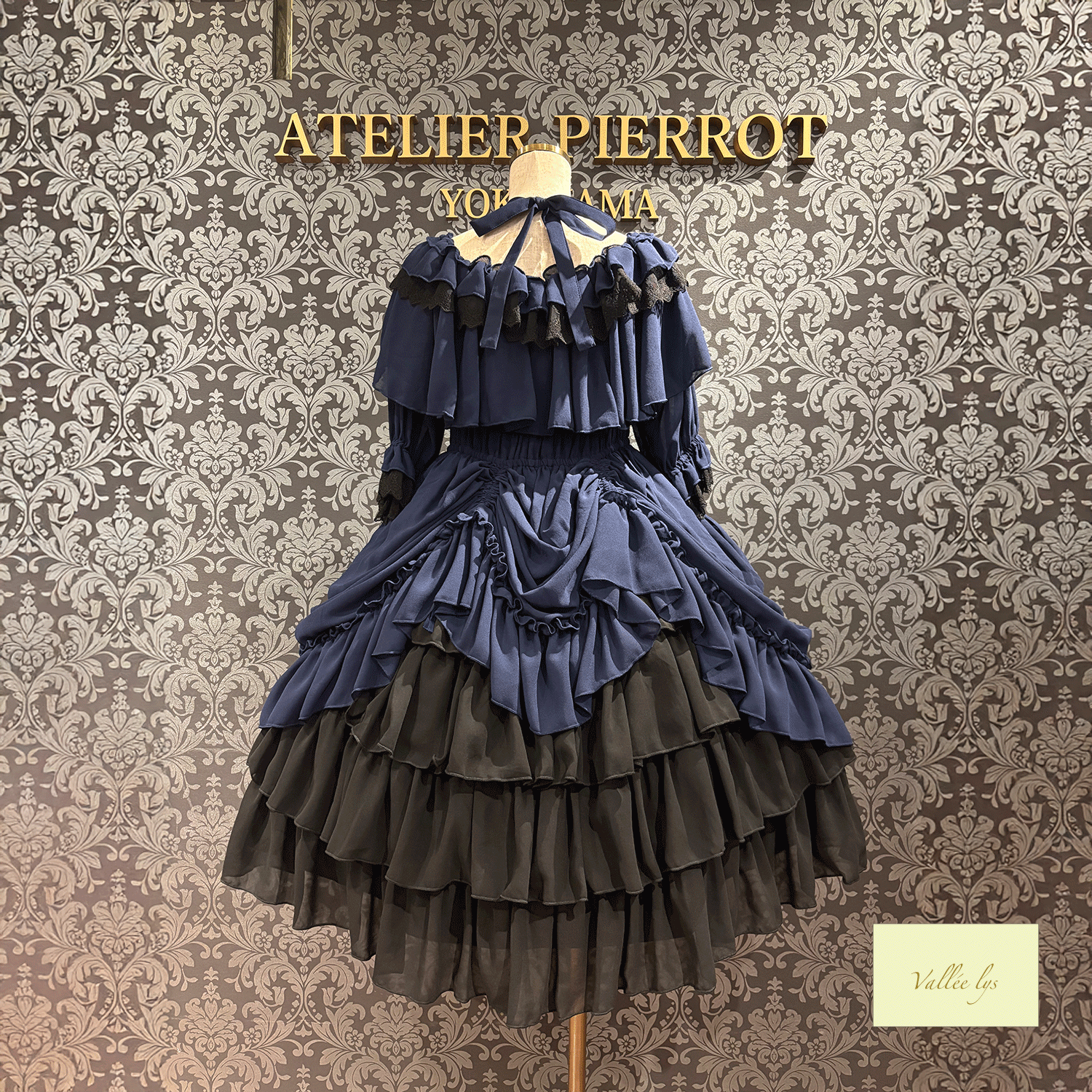【Vallee lys】valleis Blessed Veil Dress白色/波尔多/紫色/海蓝色/黑色