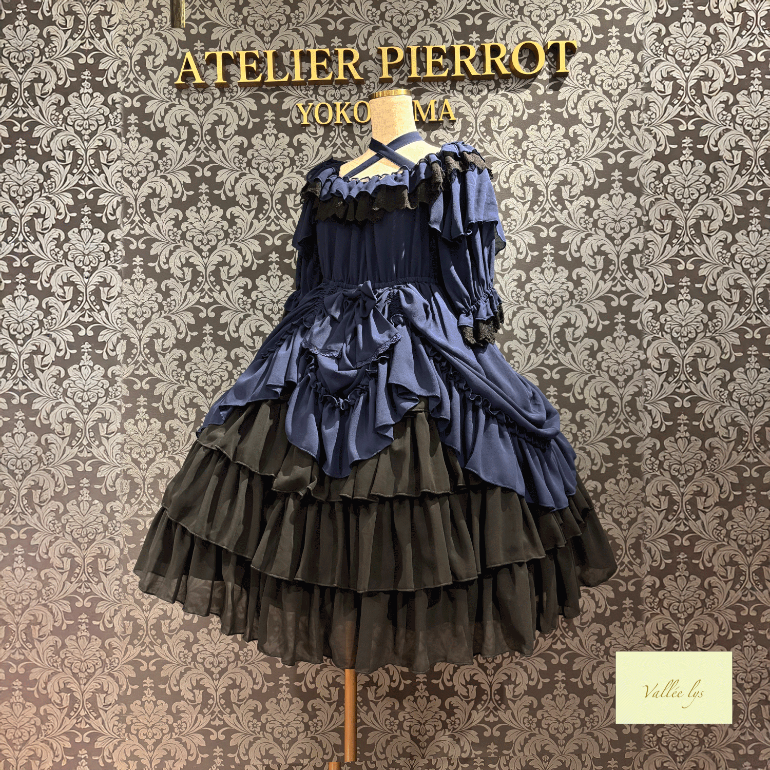 【Vallee lys】valleis Blessed Veil Dress白色/波尔多/紫色/海蓝色/黑色