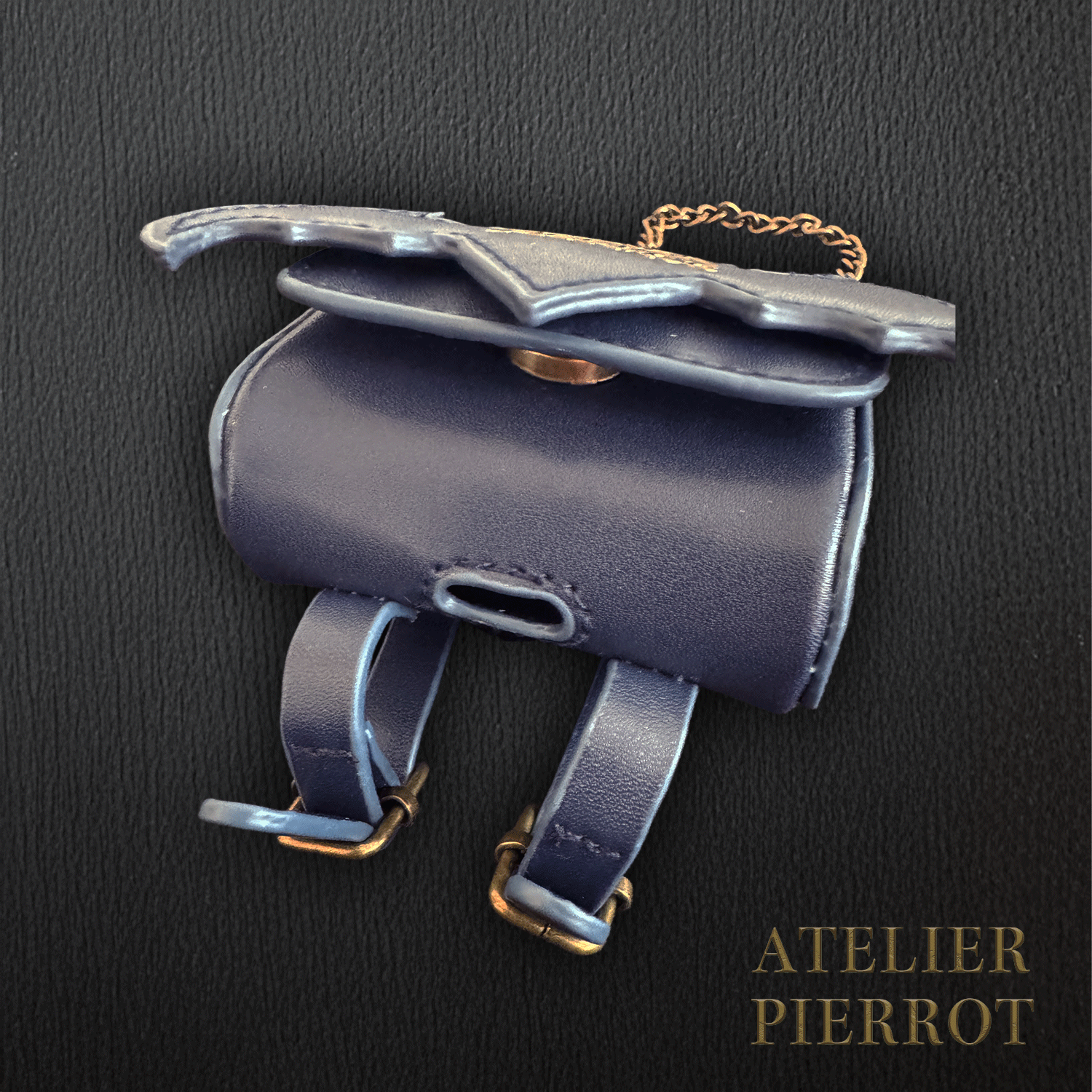 【ATELIER PIERROT】“夜間墳墓” Batwing Air Pods Case Bordeaux/Navy/Black