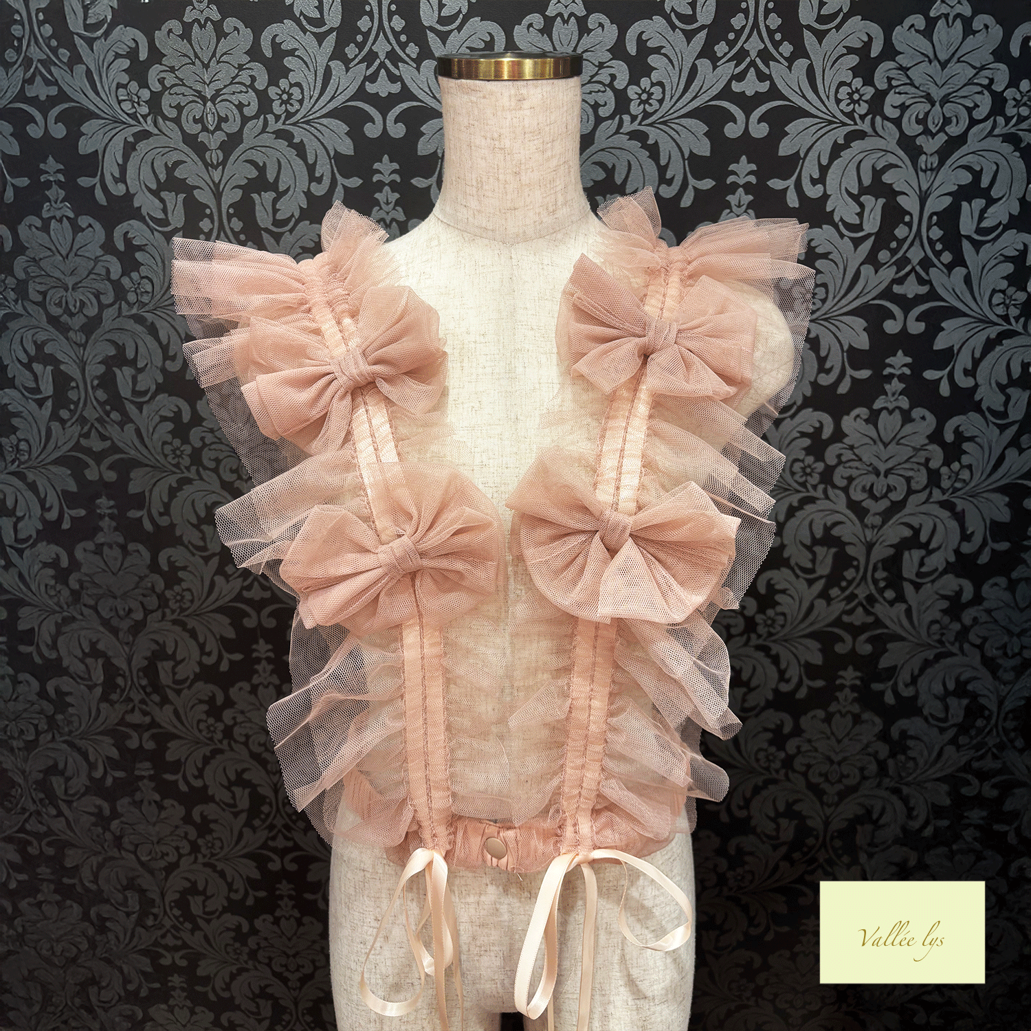 Vallee lys瓦勒莉丝Nocturne Tulle Harness白色/粉红色/波尔多/紫色/灰色/黑色