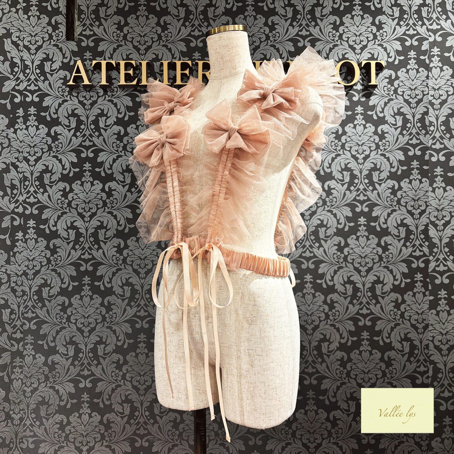 Vallee lys瓦勒莉丝Nocturne Tulle Harness白色/粉红色/波尔多/紫色/灰色/黑色