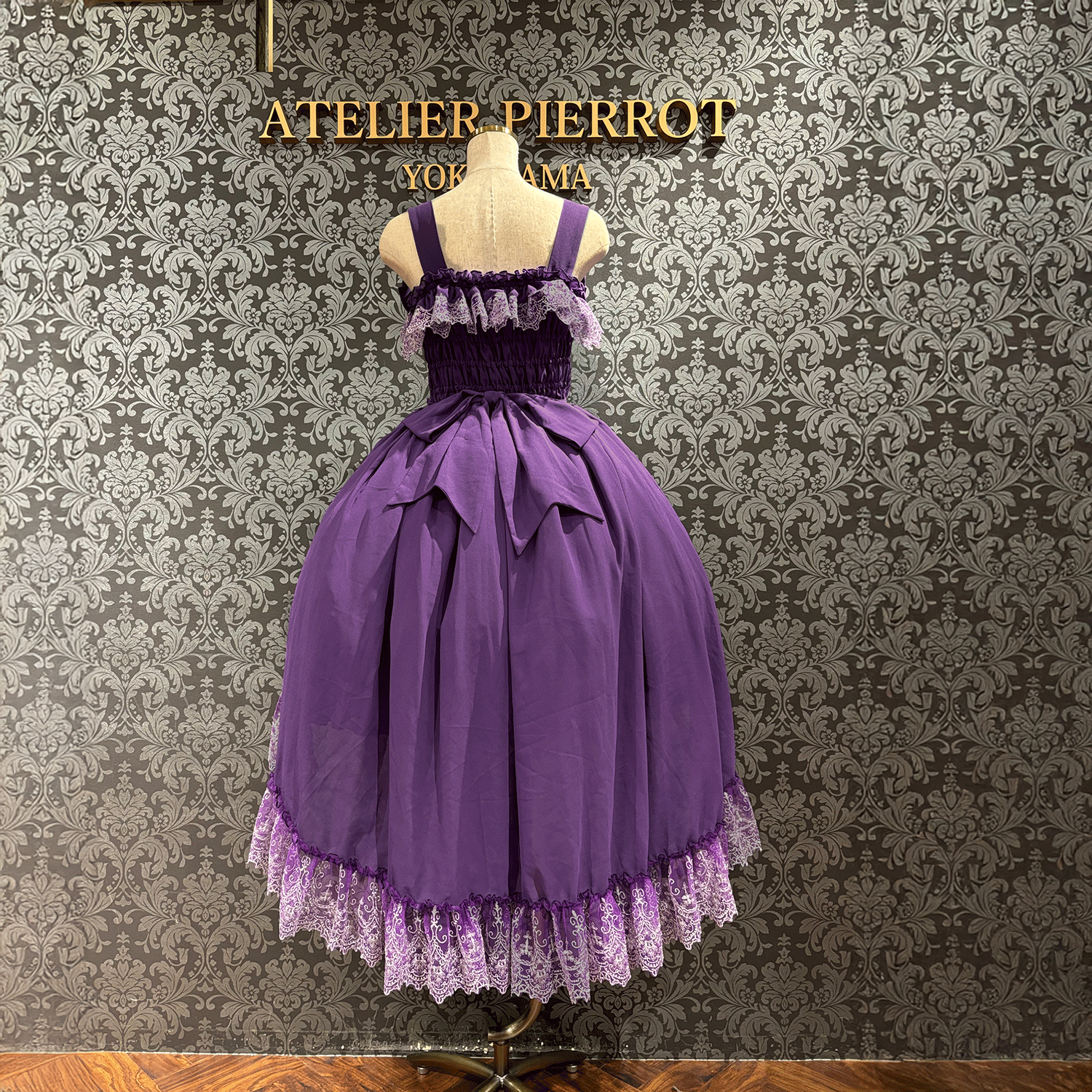 【ATELIER PIERROT】 Celestial Veil JSK White/Bordeaux/Purple/Navy/Black Size1/Size2