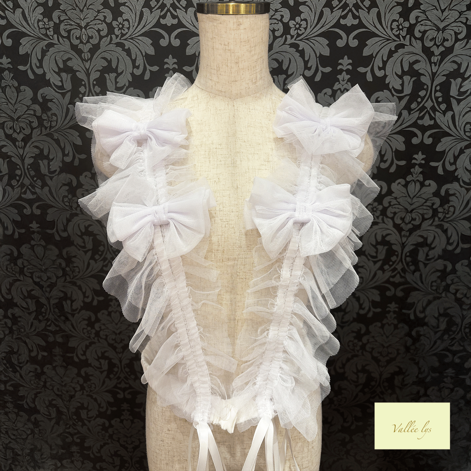 Vallee lys瓦勒莉丝Nocturne Tulle Harness白色/粉红色/波尔多/紫色/灰色/黑色