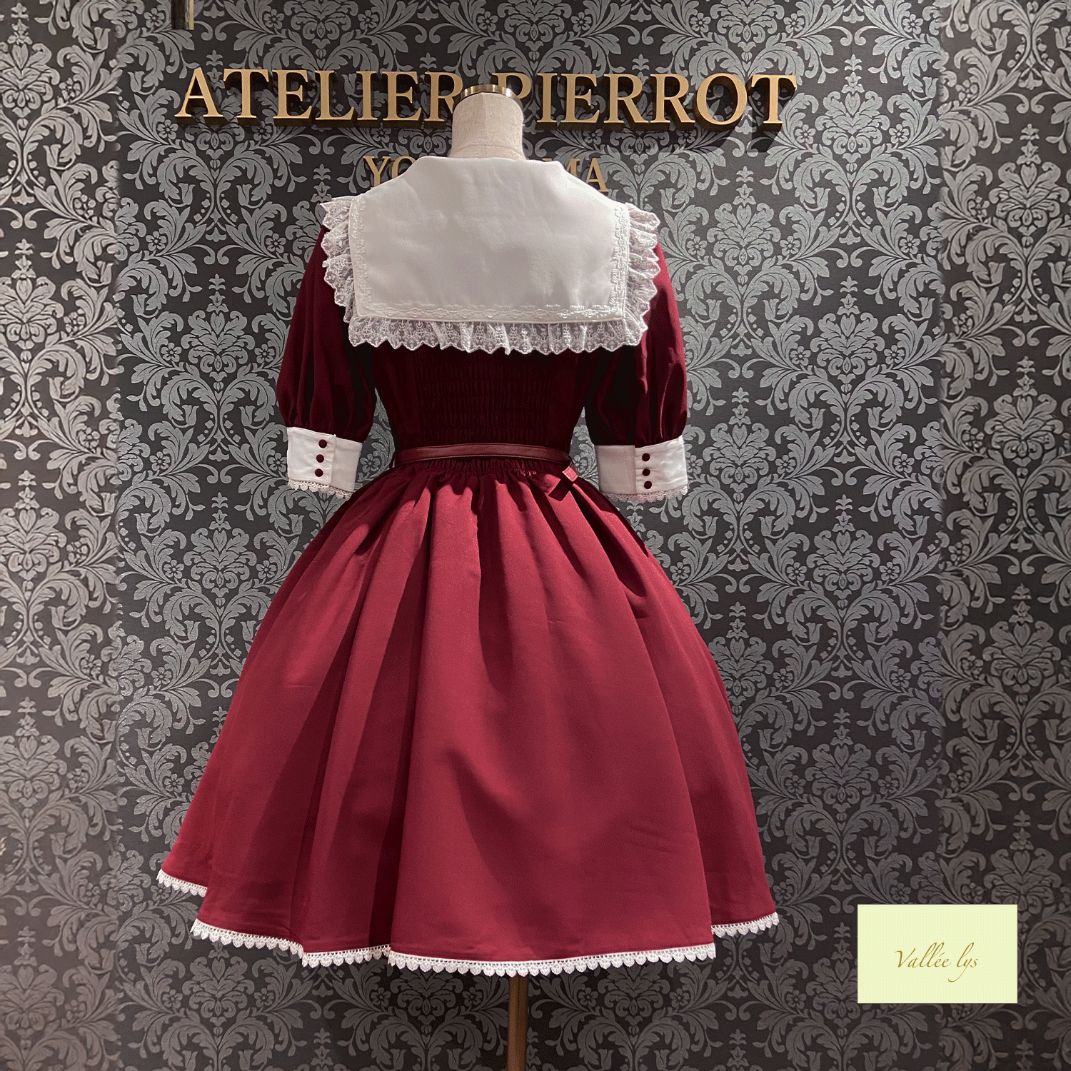 【Vallée lys】ヴァレリス Sailor Waltz Dress ボルドー/ネイビー/ブラック