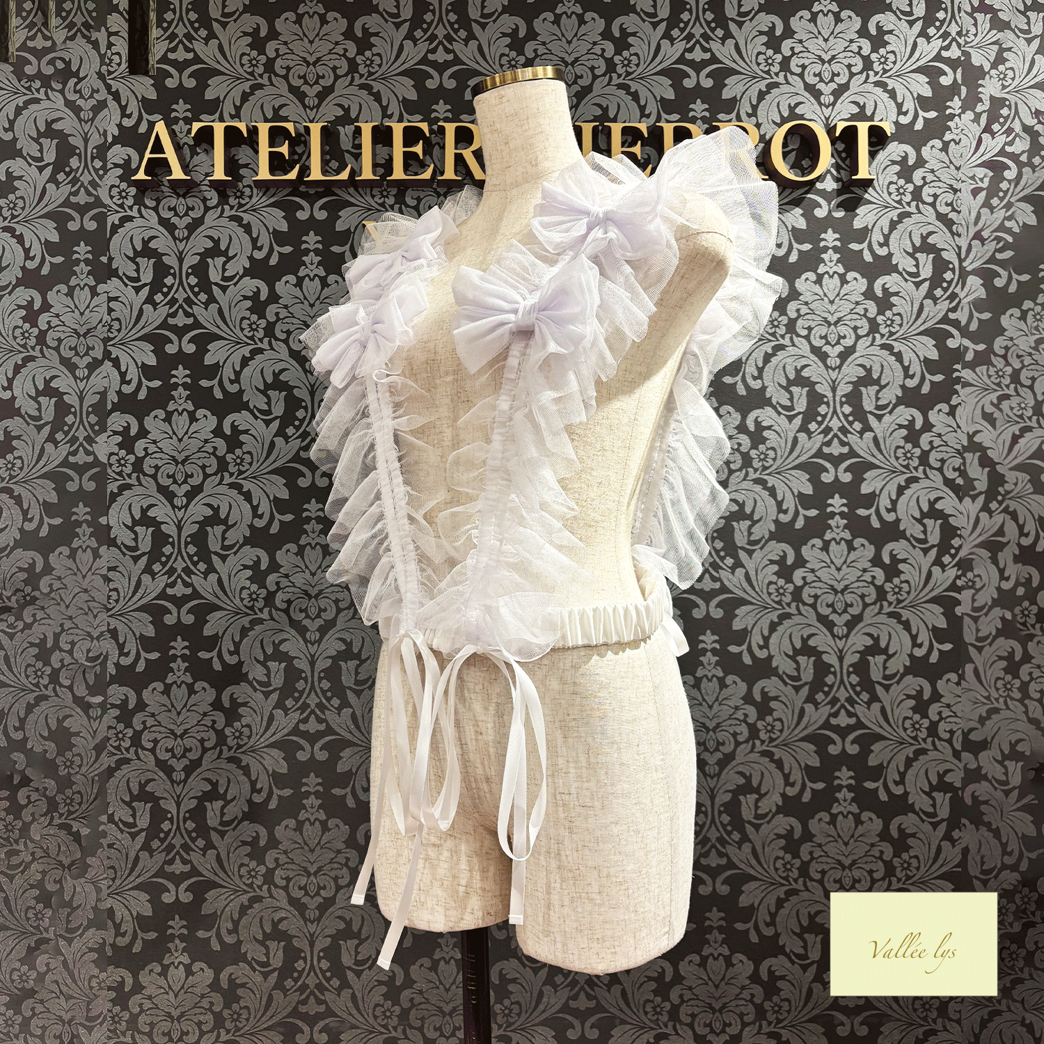 Vallee lys瓦勒莉丝Nocturne Tulle Harness白色/粉红色/波尔多/紫色/灰色/黑色