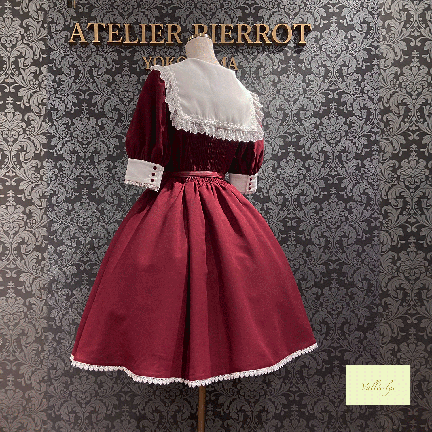【Vallée lys】ヴァレリス Sailor Waltz Dress ボルドー/ネイビー/ブラック