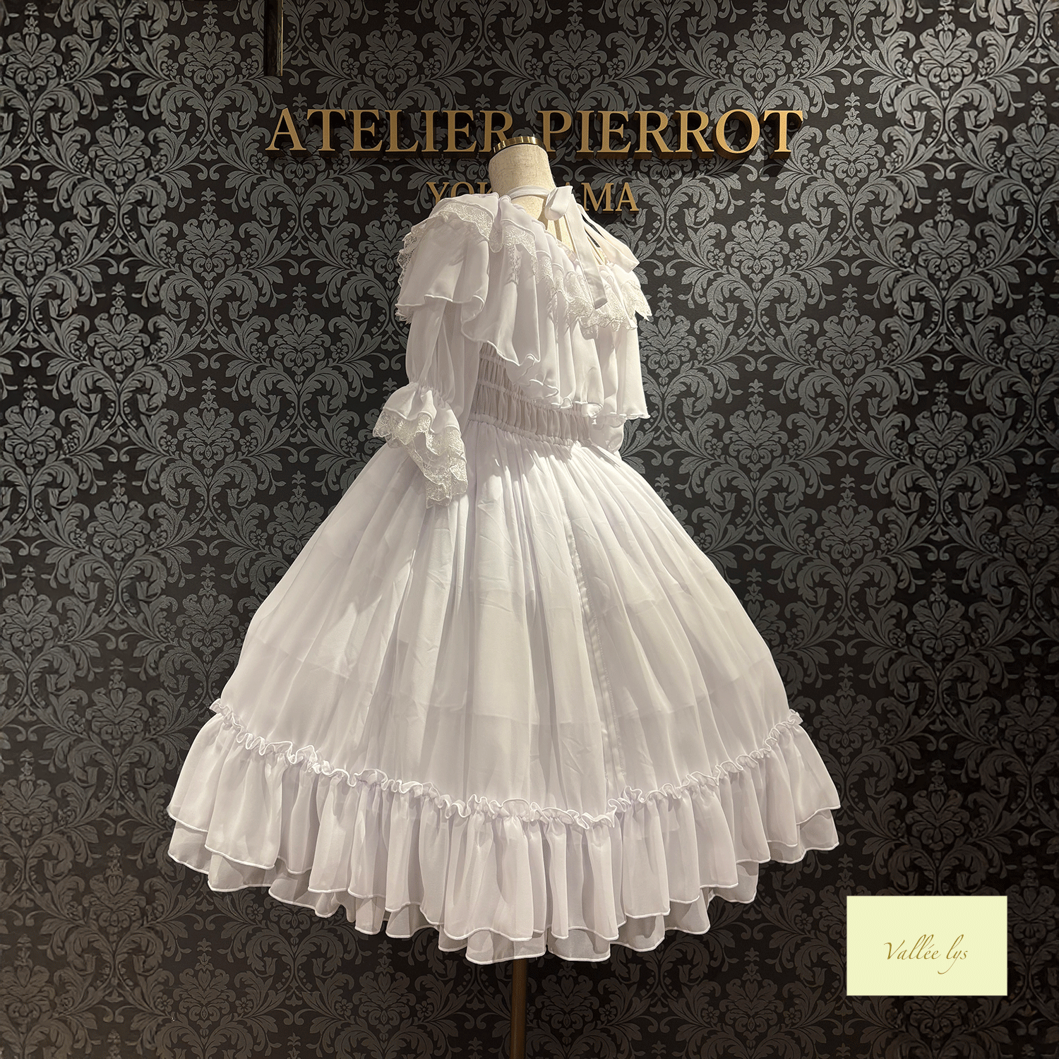 【Vallee lys】valleis Blessed Veil Dress白色/波尔多/紫色/海蓝色/黑色