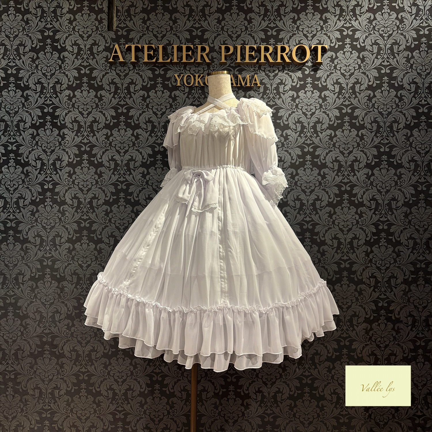 【Vallee lys】valleis Blessed Veil Dress白色/波尔多/紫色/海蓝色/黑色