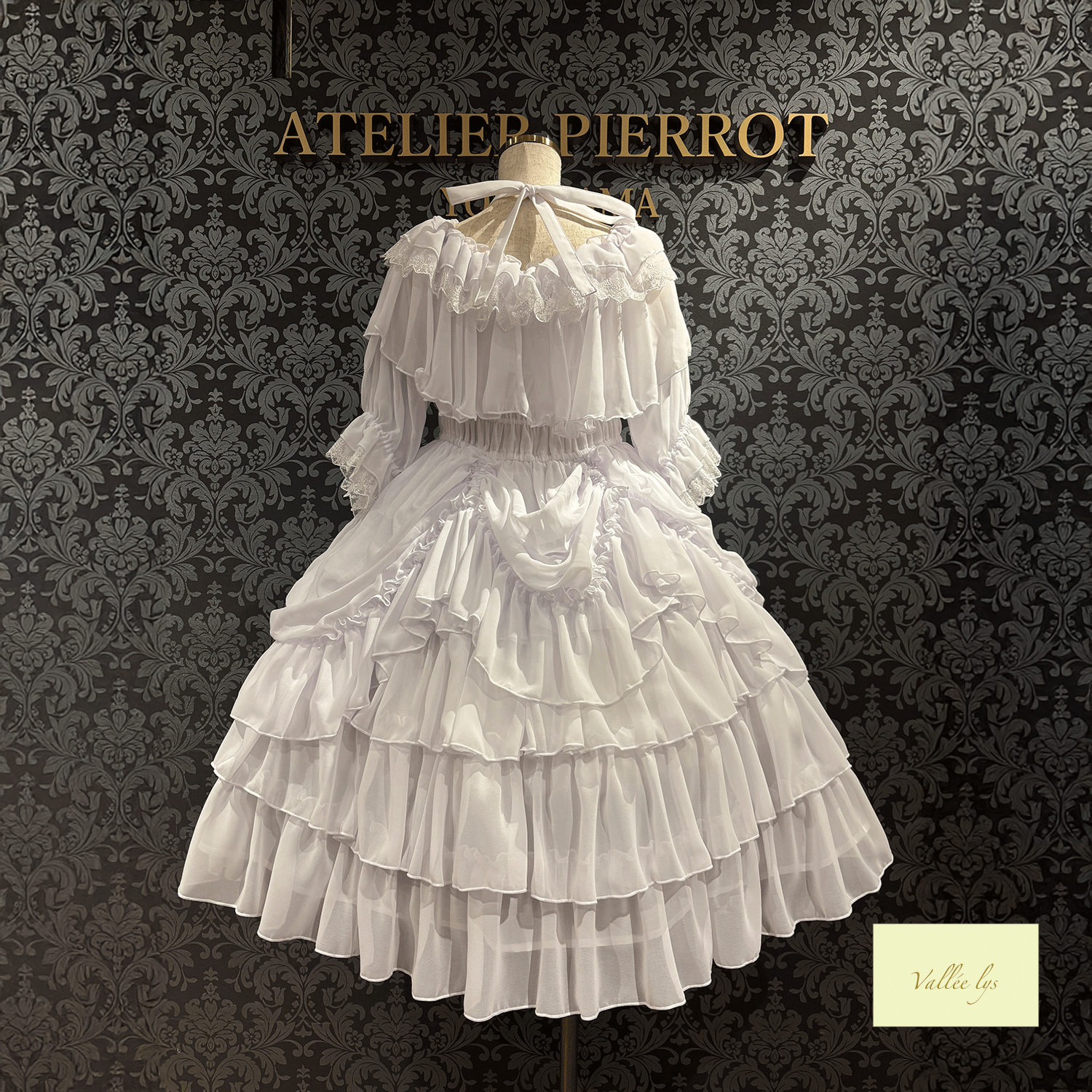 【Vallee lys】valleis Blessed Veil Dress白色/波尔多/紫色/海蓝色/黑色
