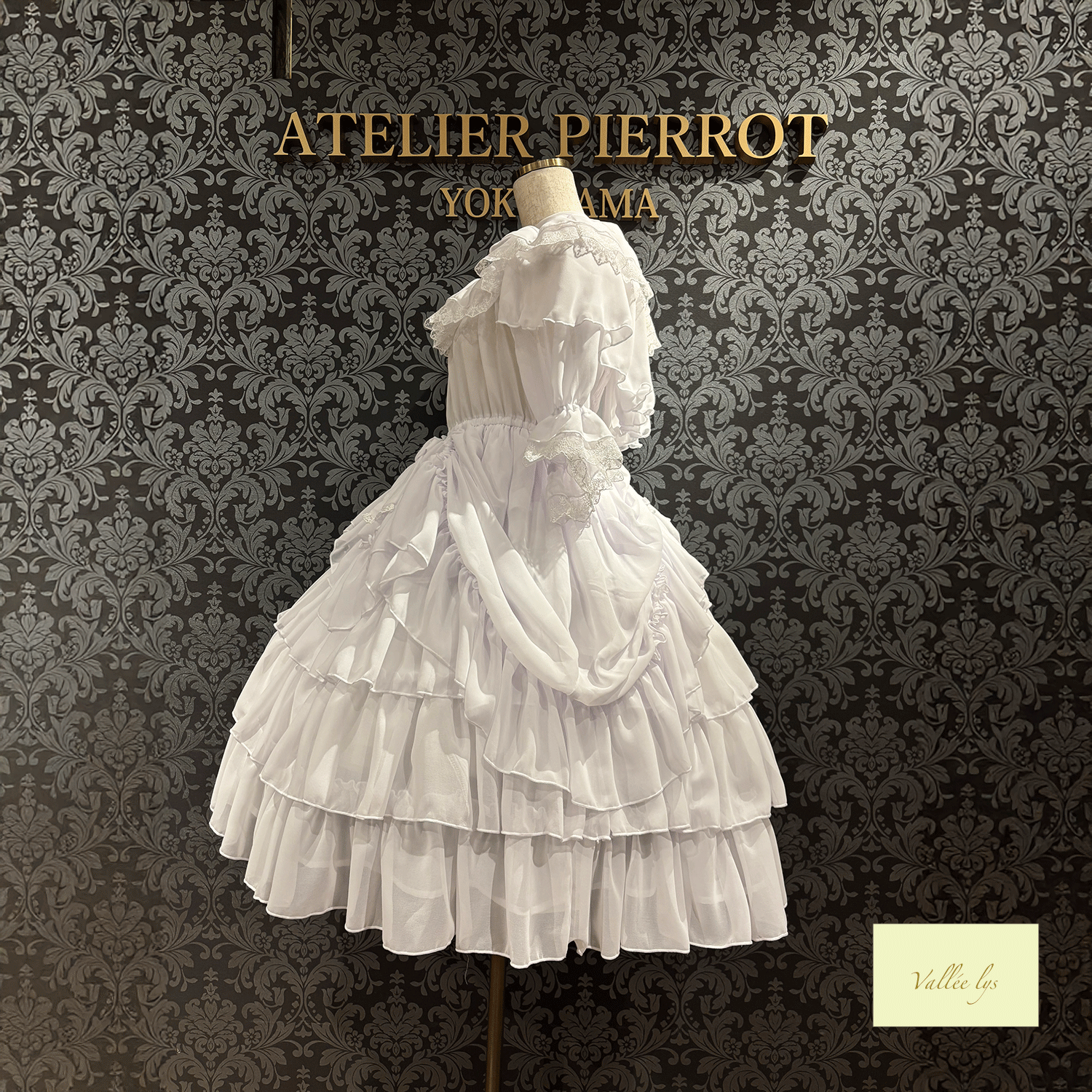 【Vallee lys】valleis Blessed Veil Dress白色/波尔多/紫色/海蓝色/黑色