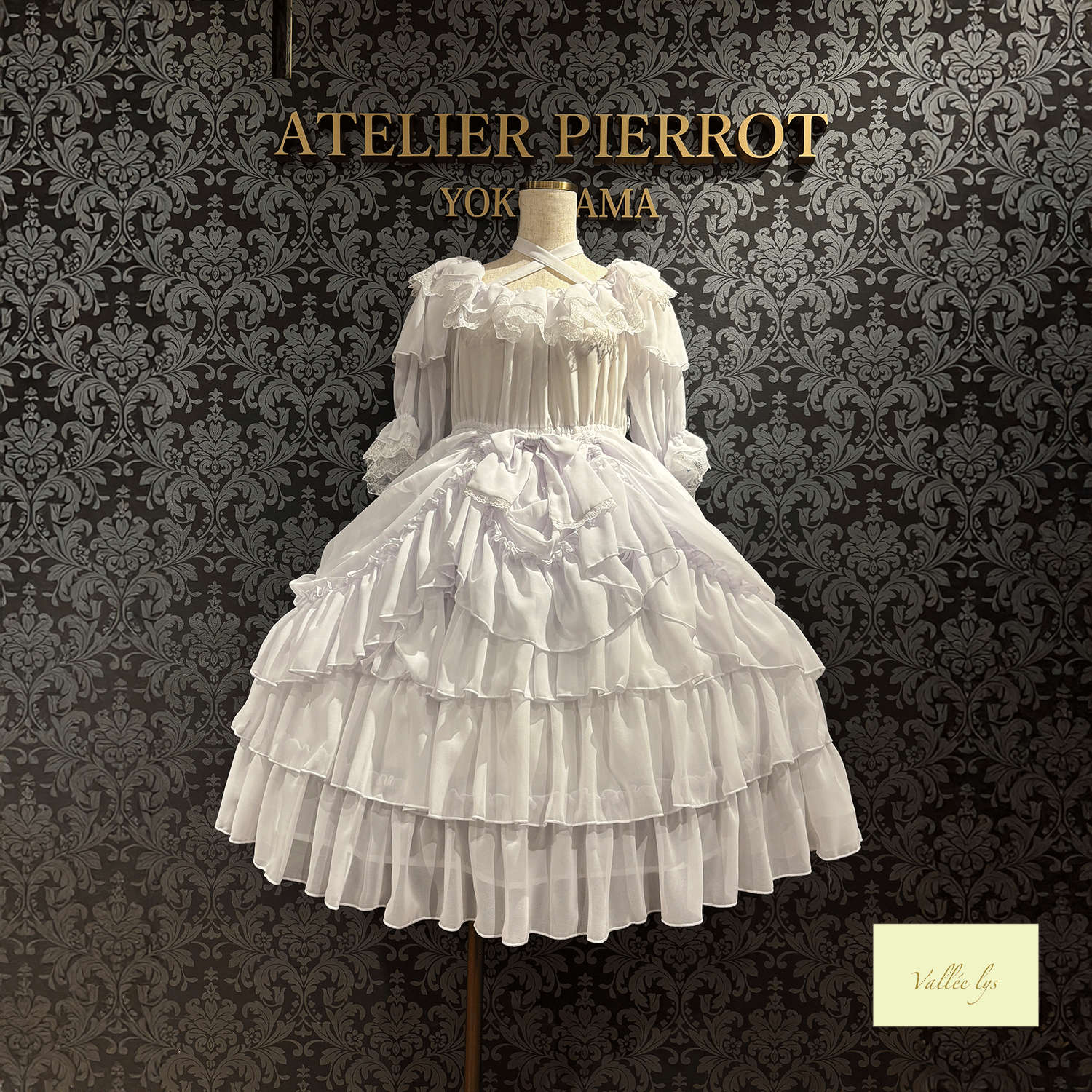 【Vallee lys】valleis Blessed Veil Dress白色/波尔多/紫色/海蓝色/黑色