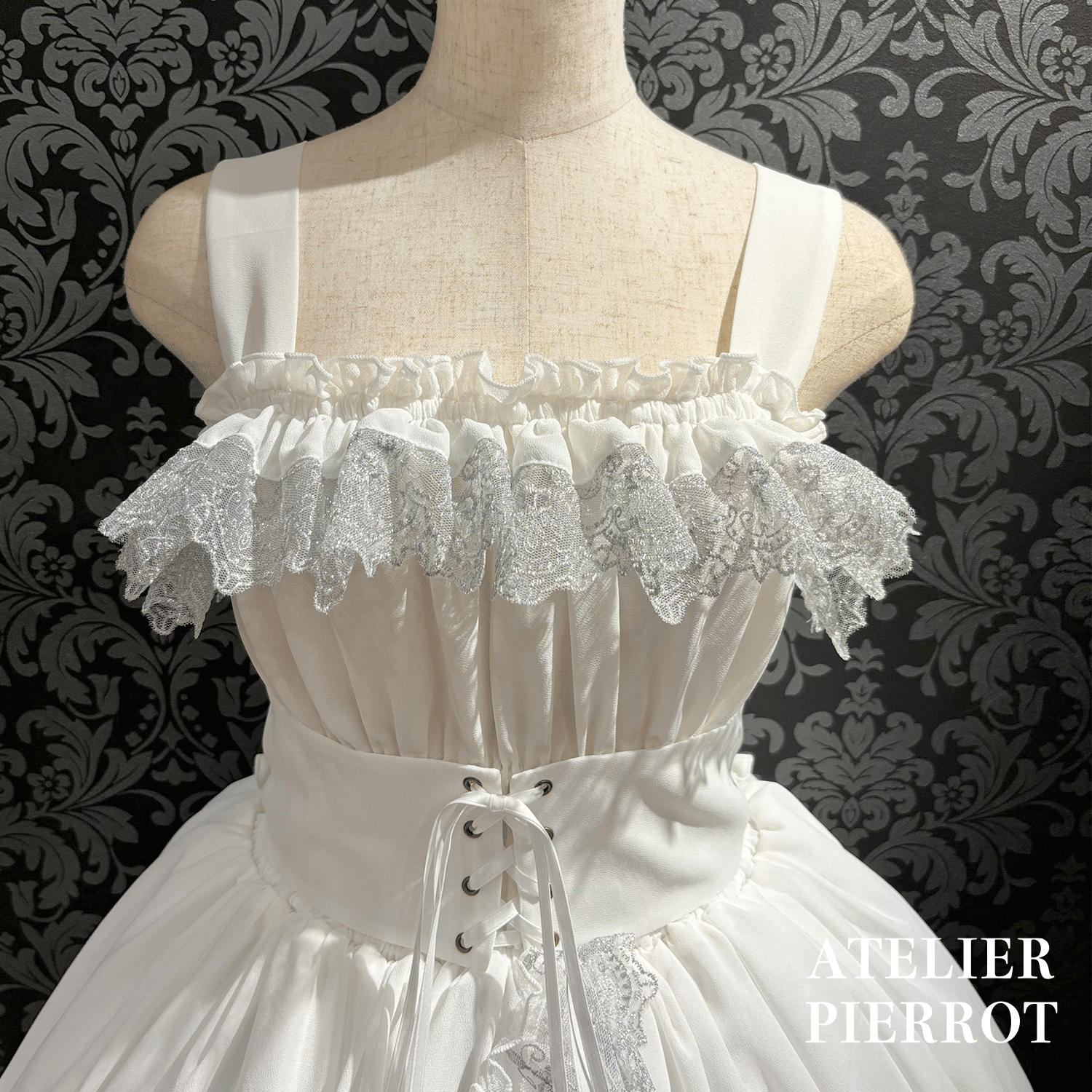 【ATELIER PIERROT】 Celestial Veil JSK White/Bordeaux/Purple/Navy/Black Size1/Size2