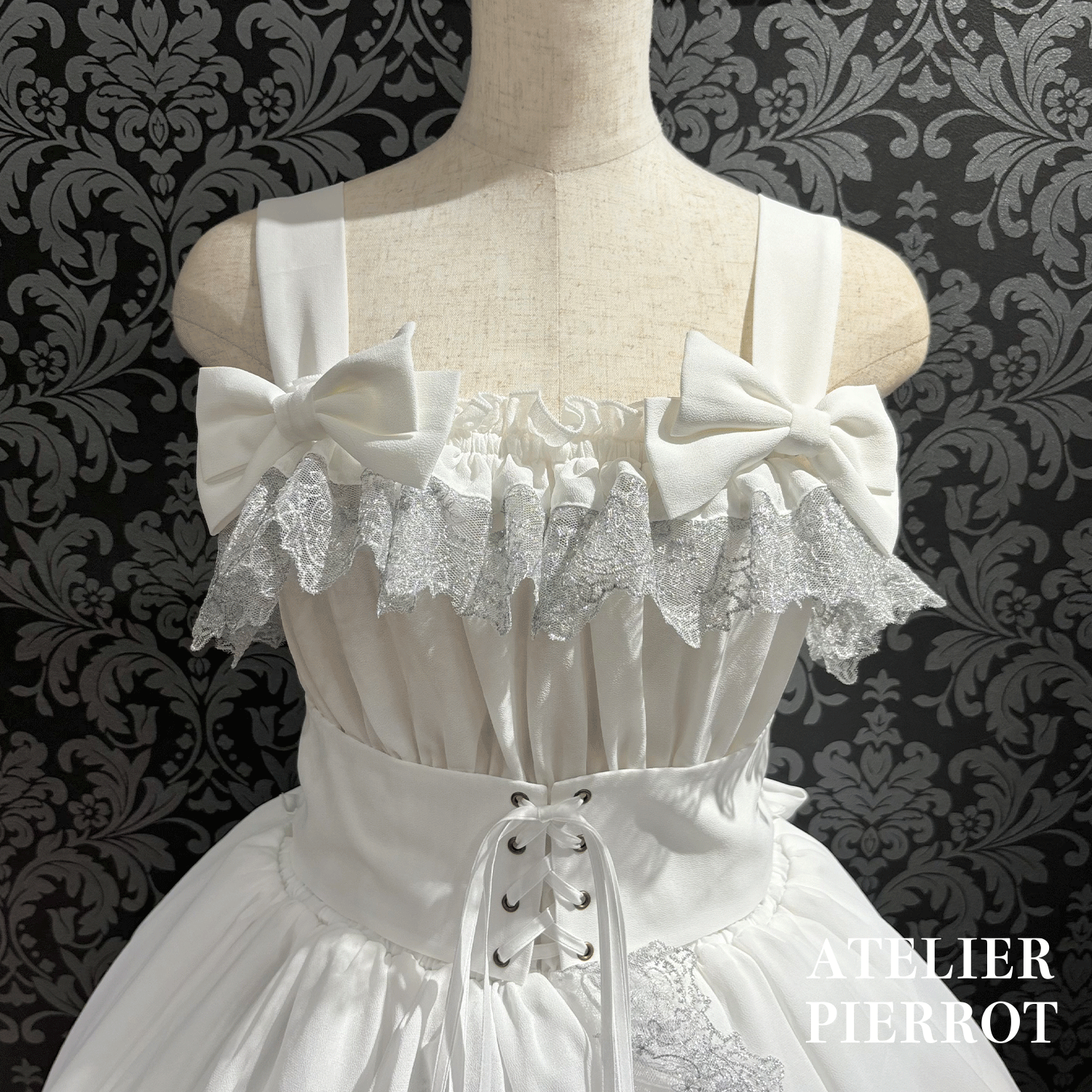 【ATELIER PIERROT】 Celestial Veil JSK White/Bordeaux/Purple/Navy/Black Size1/Size2