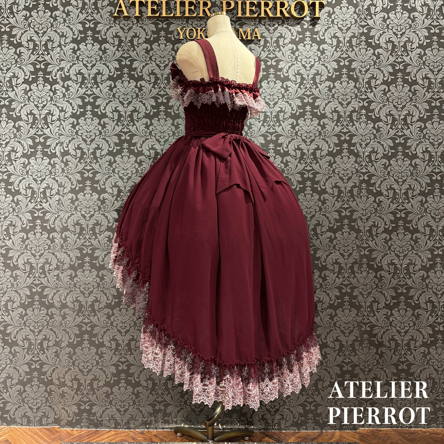 【ATELIER PIERROT】 Celestial Veil JSK White/Bordeaux/Purple/Navy/Black Size1/Size2