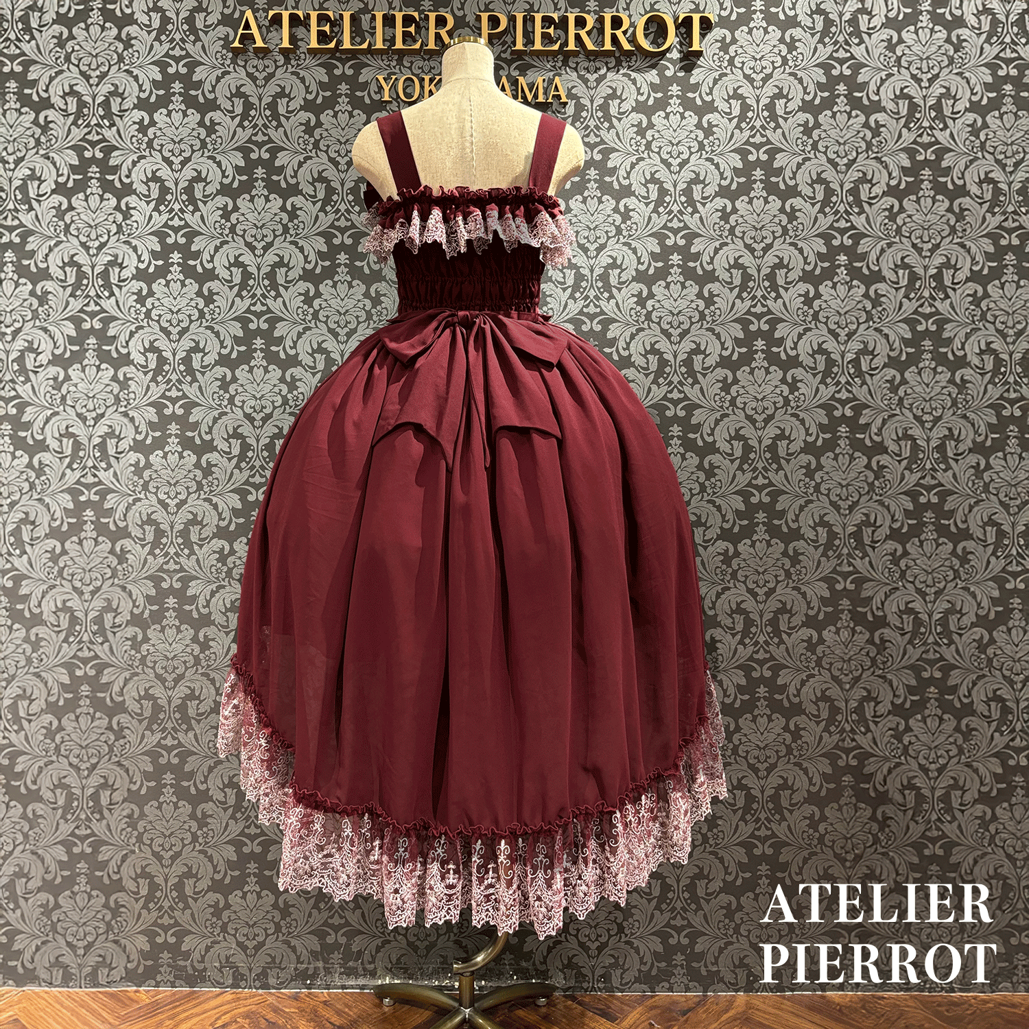 【ATELIER PIERROT】 Celestial Veil JSK White/Bordeaux/Purple/Navy/Black Size1/Size2