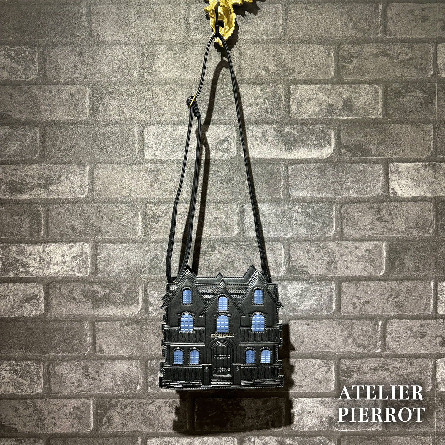 【ATELIER PIERROT】　Haunted House Pochette　ホワイト/パープル/ブラック　★11月中旬〜下旬発売★