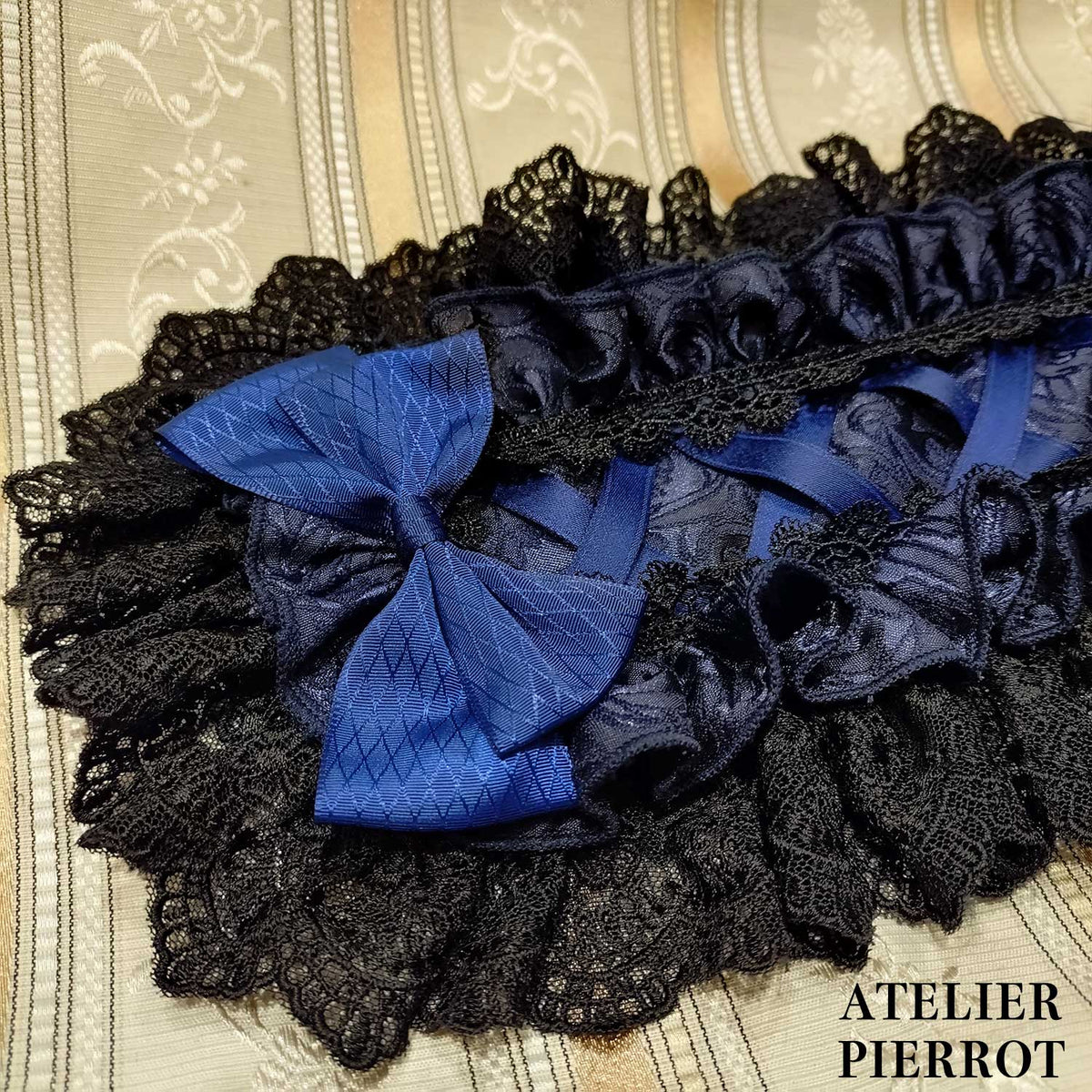 【ATELIER PIERROT】　Royal Nocturne Headdress　ホワイト/ピンク/ワイン/グリーン/ネイビー/ブラック