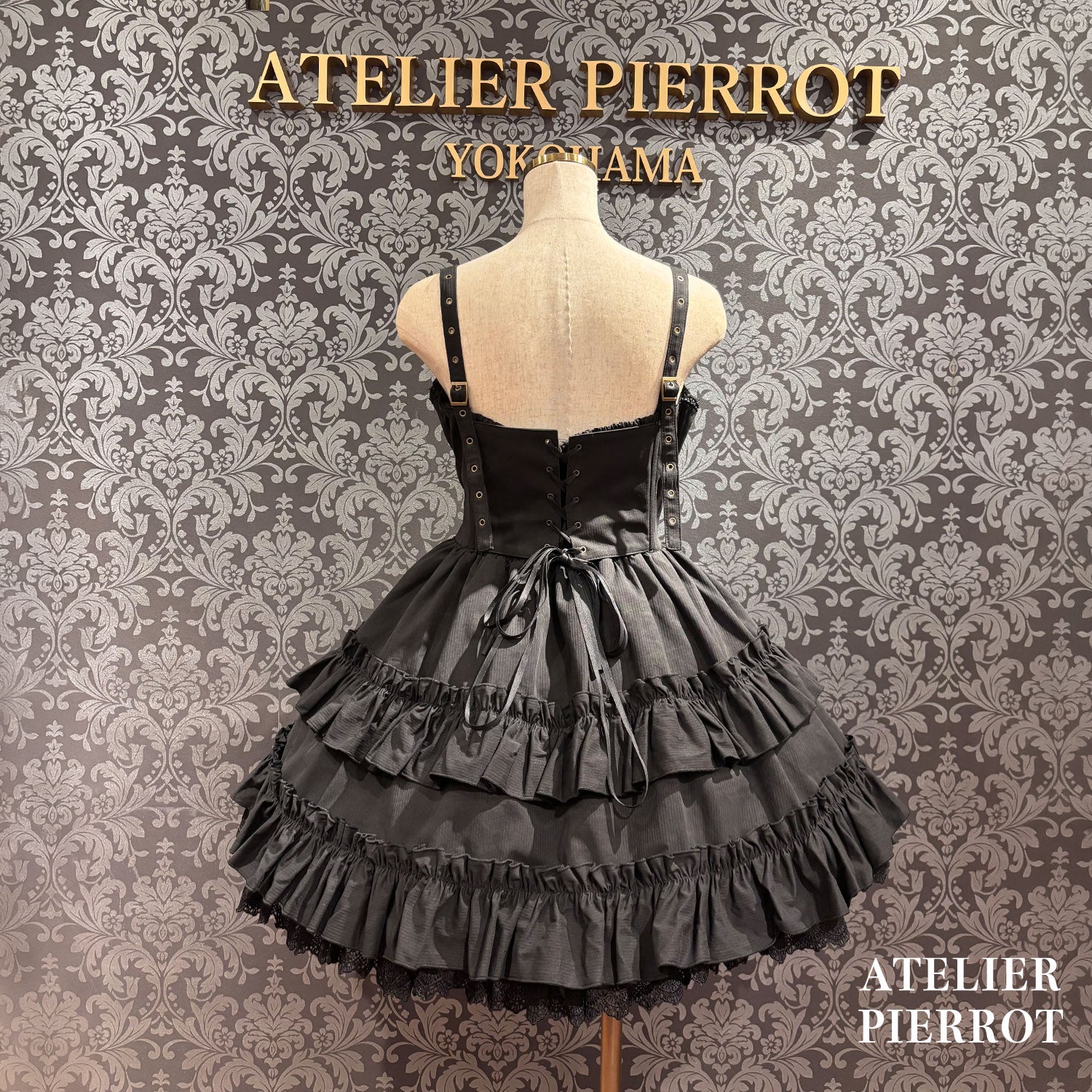【ATELIER PIERROT】　★ご予約受付中★ Forbidden Prayer Jumper Skirt  ホワイト/ブラック