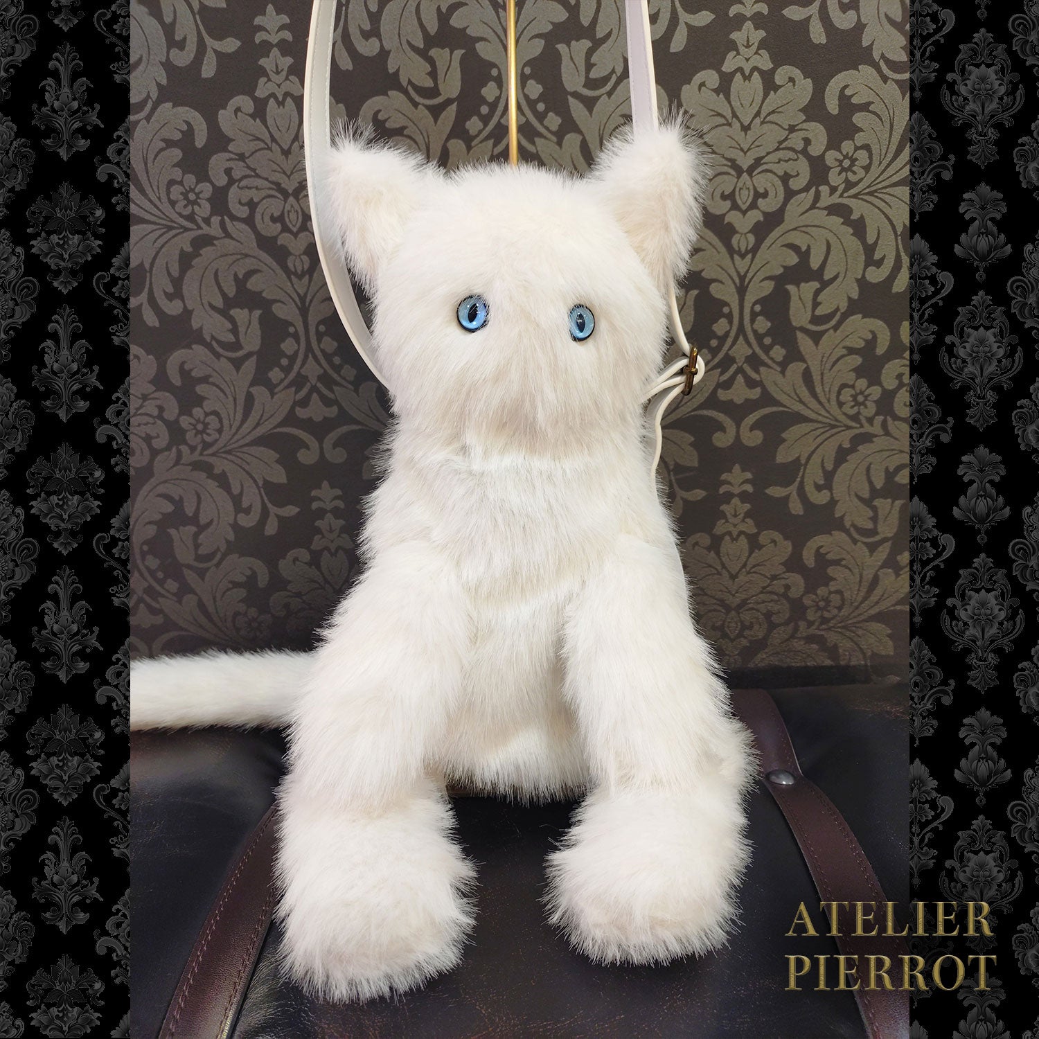 【ATELIER PIERROT】　Noir Neko Shoulder Bag　ホワイト/グレー/ブラック ★3月上旬～中旬入荷予定★