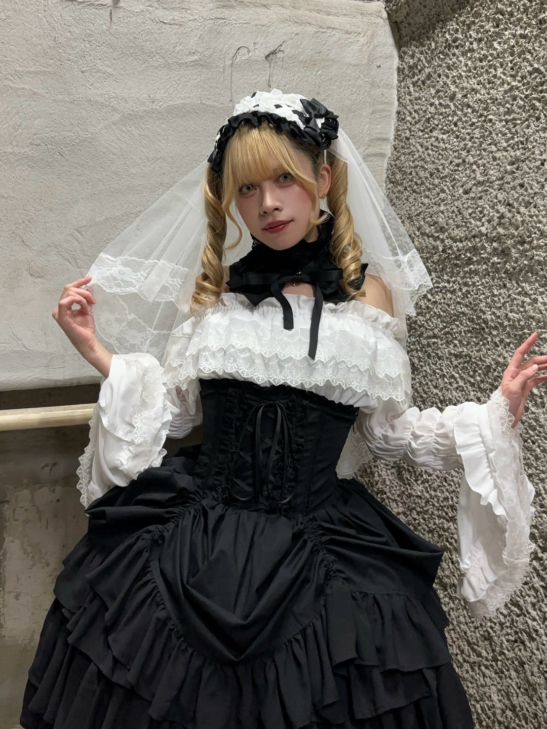 【ATELIER PIERROT】　★ご予約受付中★ Marionette Corset Skirt Set　ストライプ/ブラック
