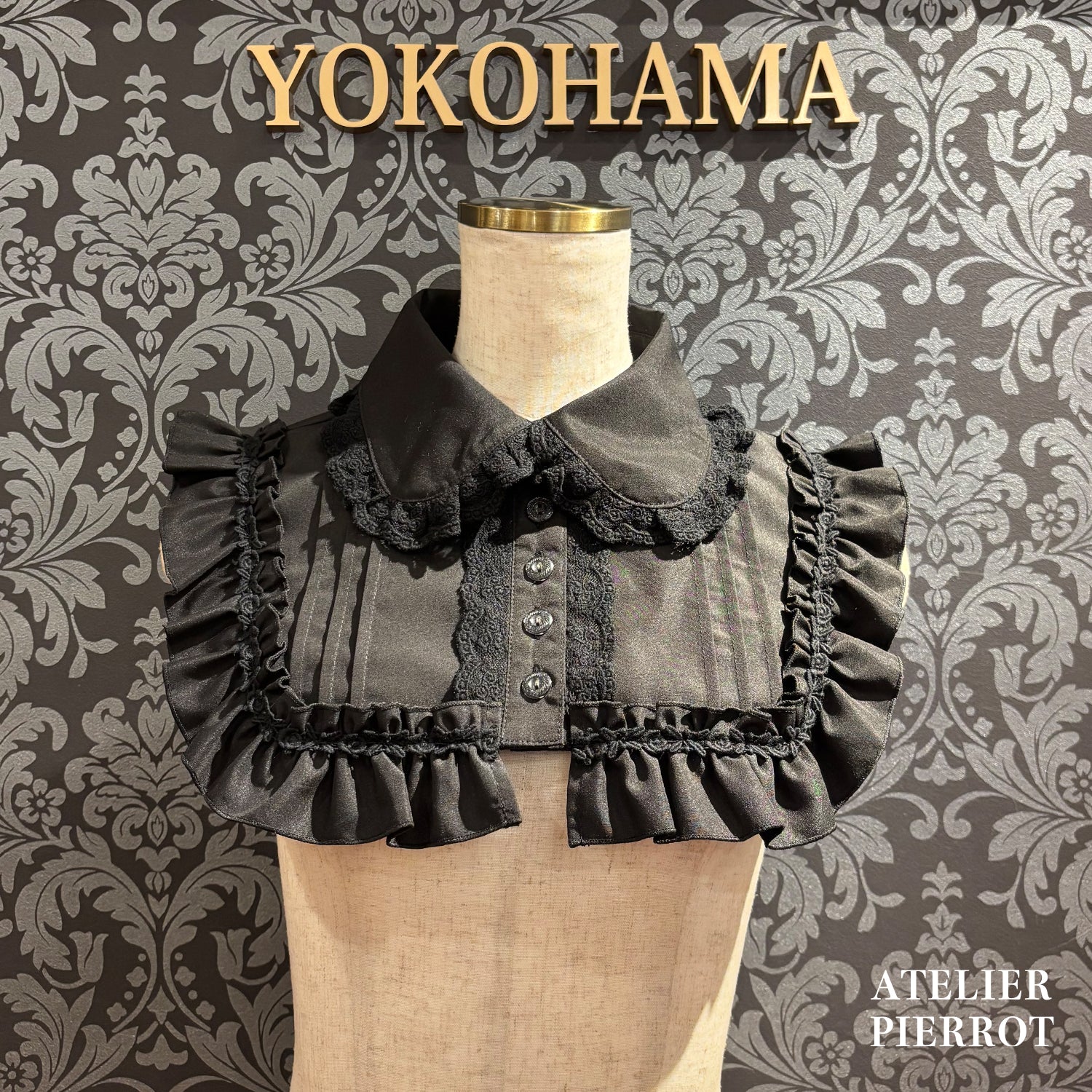 【ATELIER PIERROT】 츠케 칼라 / 마루 칼라White/Black