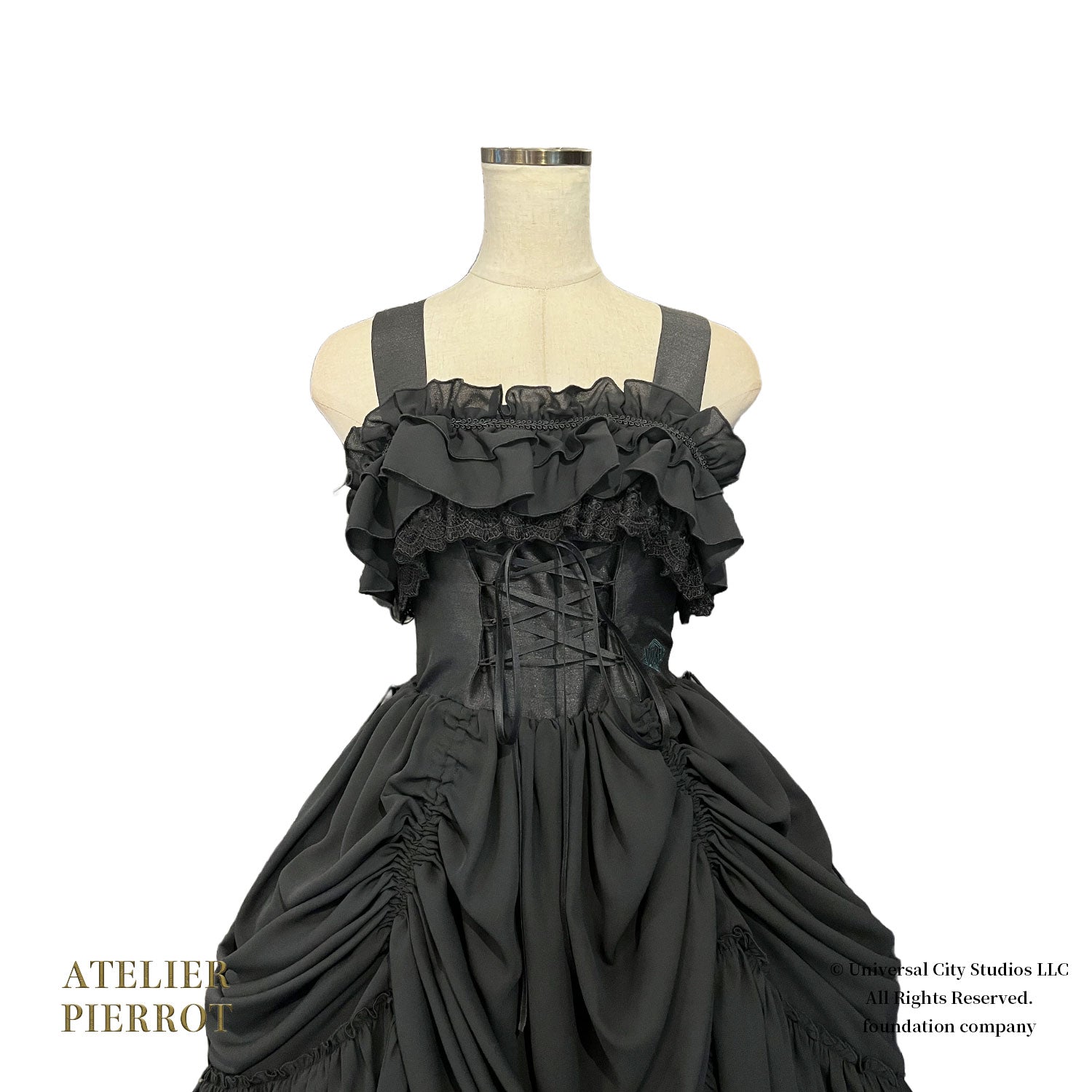 【ATELIER PIERROT] WICKED/Elphaba's Long Bustle JSK Noir x Vert/Noir x Noir