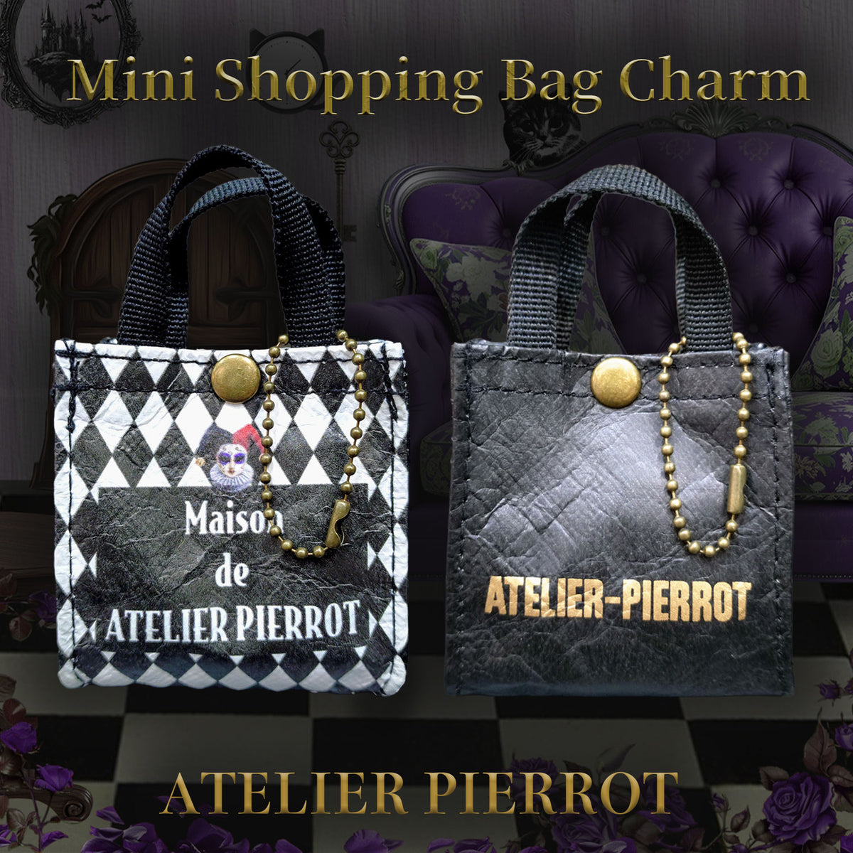 ATELIER-PIERROT】 ☆ご予約受付中☆ Mini Shopping Bag Charm ダイヤ 